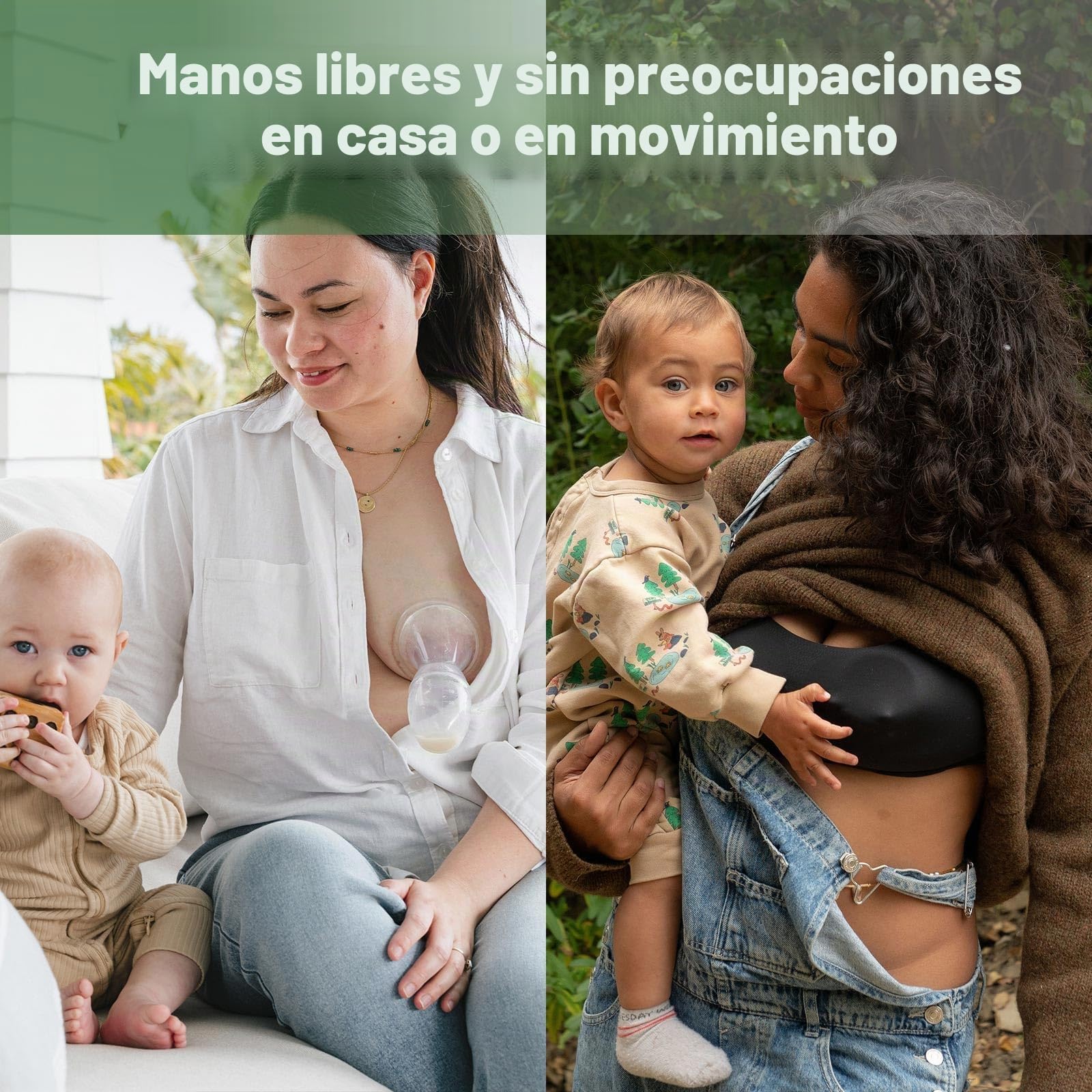 haakaa 100 ML Silicona Extractor de Leche Manual y 2 Piezas Recolectoras de Leche Materna Copas, Saludable e Inofensivo