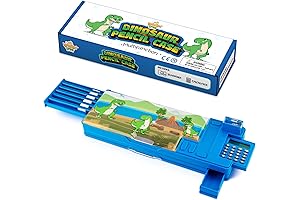 Pop Up Dinosaur Pencil Case : Multifunctional Stationery Organizer Box Calculator & Sharpener