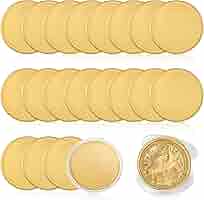 10 Monete Vuote In Ottone 40 Mm Twotrees - Per Incisione Fai Da Te, Collezionismo, Regali