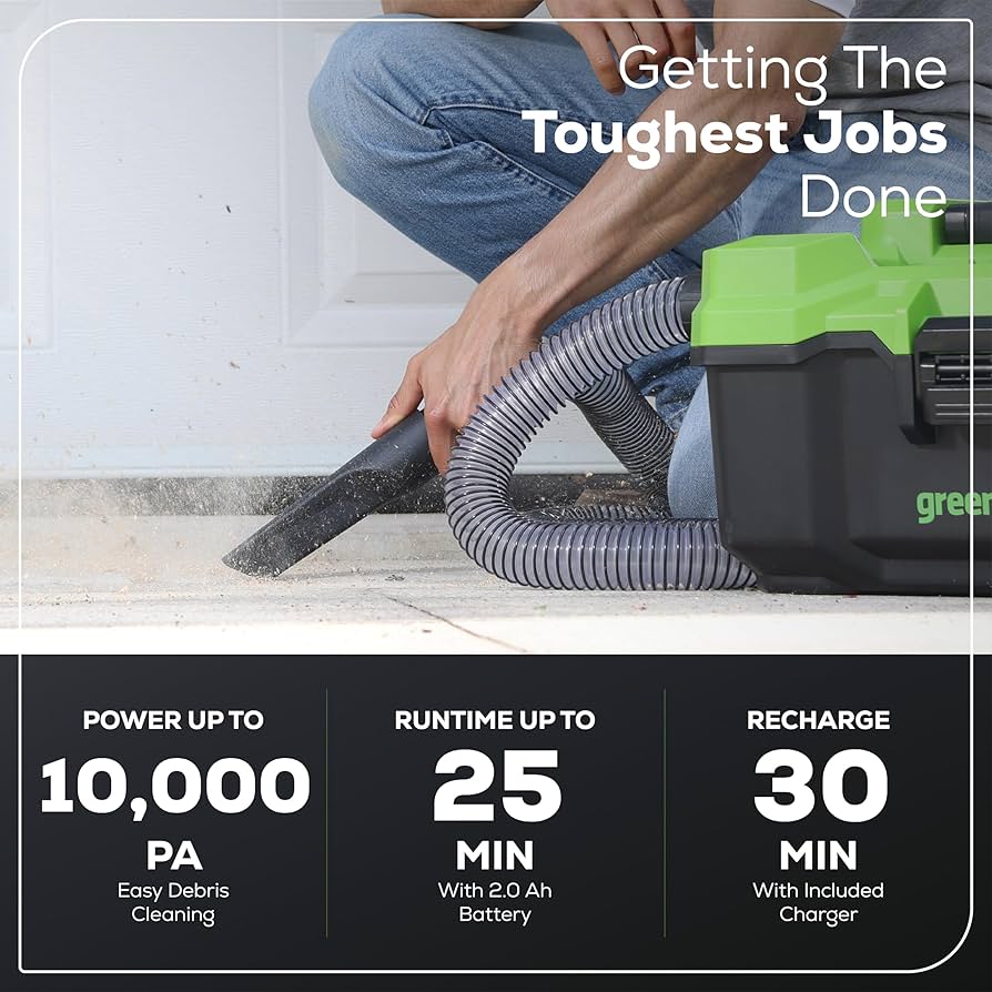 greenworks WDV40B00 3ガロン乾湿両用掃除機バッテリー付 greenworks WDV40B00 3ガロン乾湿両用掃除機バッテリー付 並行