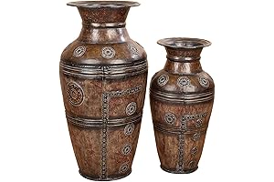 Metal Vases for Floor from Benzara