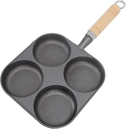 Sartén antiadherente para 4 tazas, sartén para huevos, sartén para huevos, sartén para huevos, sartén para tortillas de 7.7 x 11.2 x 1.2 pulgadas,