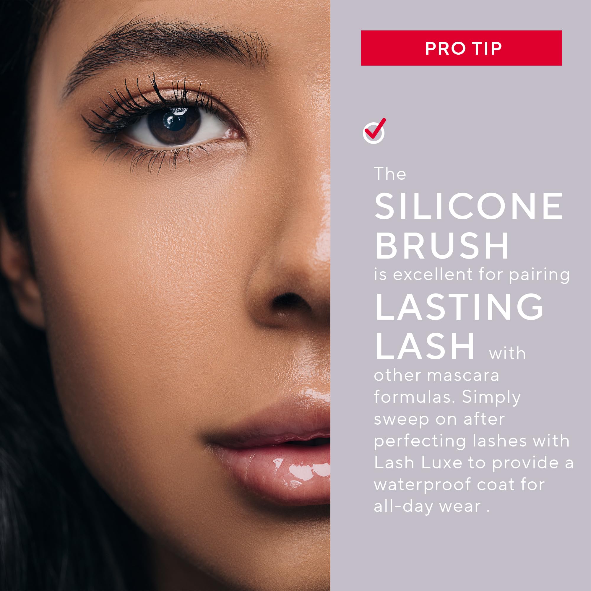 Mirabella - Mascara imperméable Lasting Lash, masque noir résistant aux taches et aux taches qui ajoute du volume, de la longueur et des boucles
