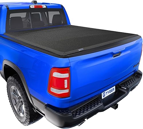Miniatura 21 de Tyger Auto T3 Cubierta suave de triple pliegue para caja de camioneta compatible con Dodge Ram 1500 2002-2018, 2500/3500 2003-2025 y Classic