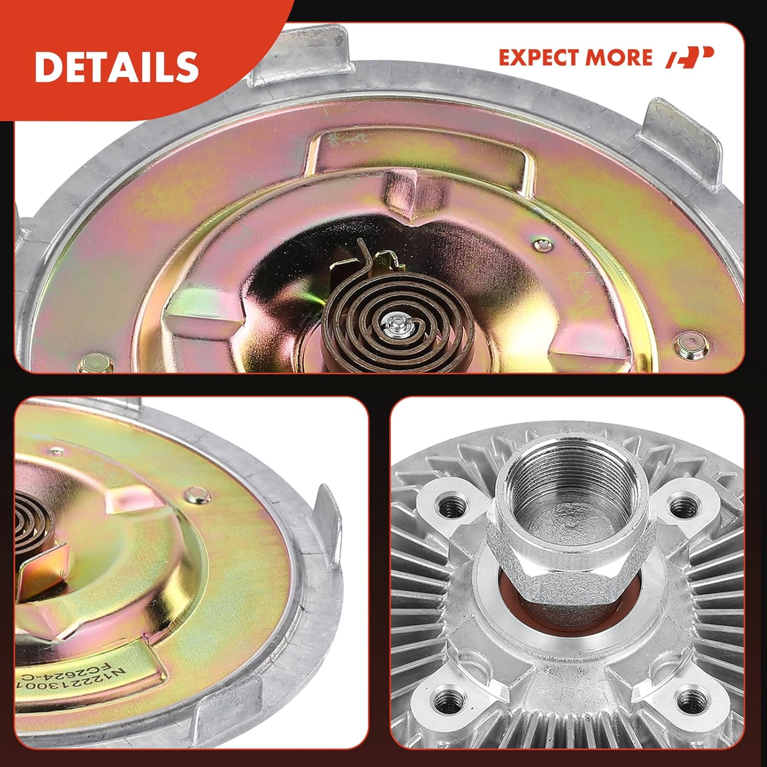 A-Premium Engine Cooling Fan Clutch Compatible with Dodge Dakota 2004, 3.7L