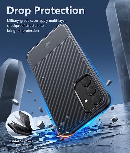 Miniatura 3 de FNTCASE Funda para Samsung Galaxy A54 5G elegante funda delgada y suave texturizada para teléfono celular, a prueba de golpes con protector de