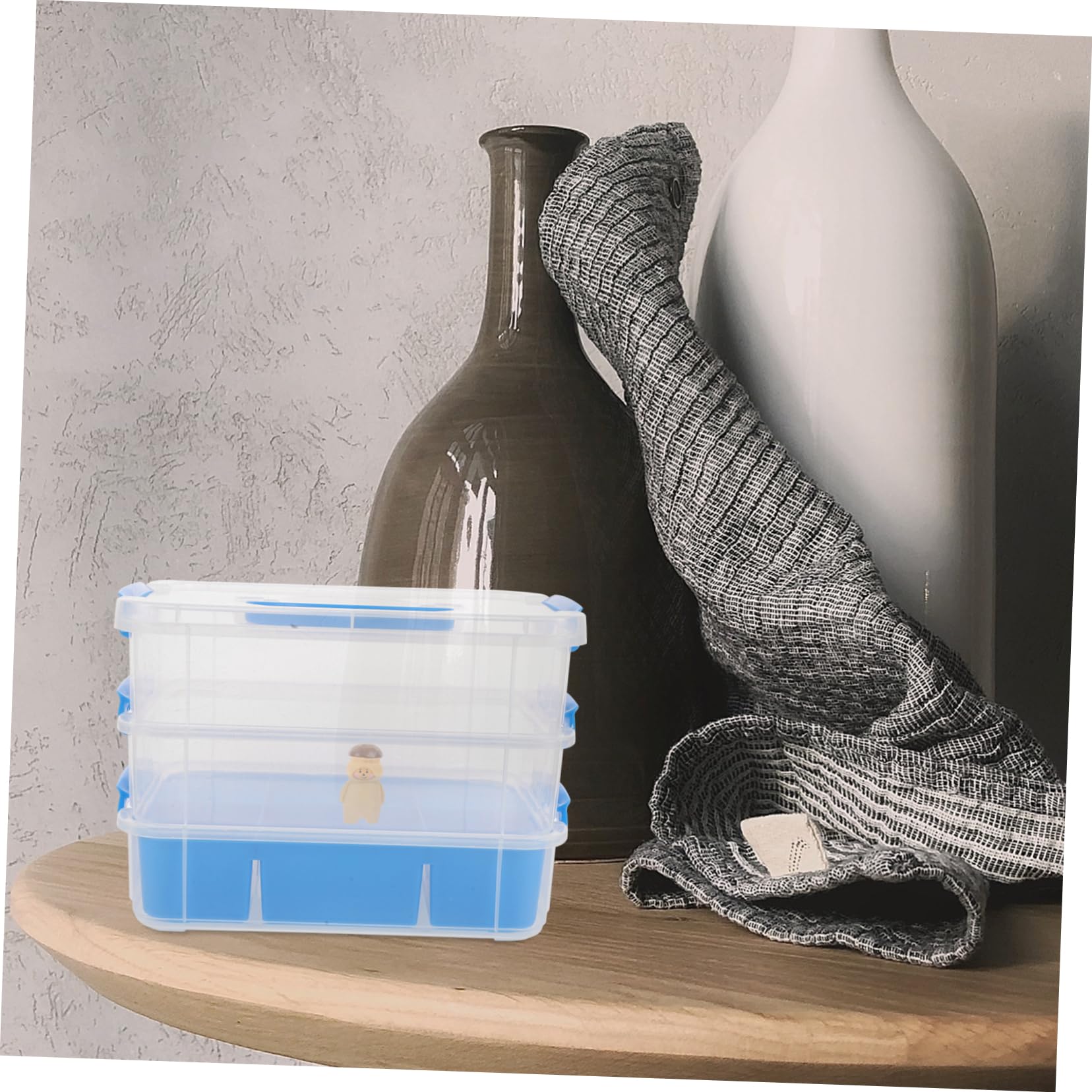 Transparente Aufbewahrungsbox Aus Kunststoff Mit Fächern Stapelbarer Organizer Für Spielzeug Bastelmaterial Puzzle Kompakte Sortierbox Für Zuhause Schule Und Reisen