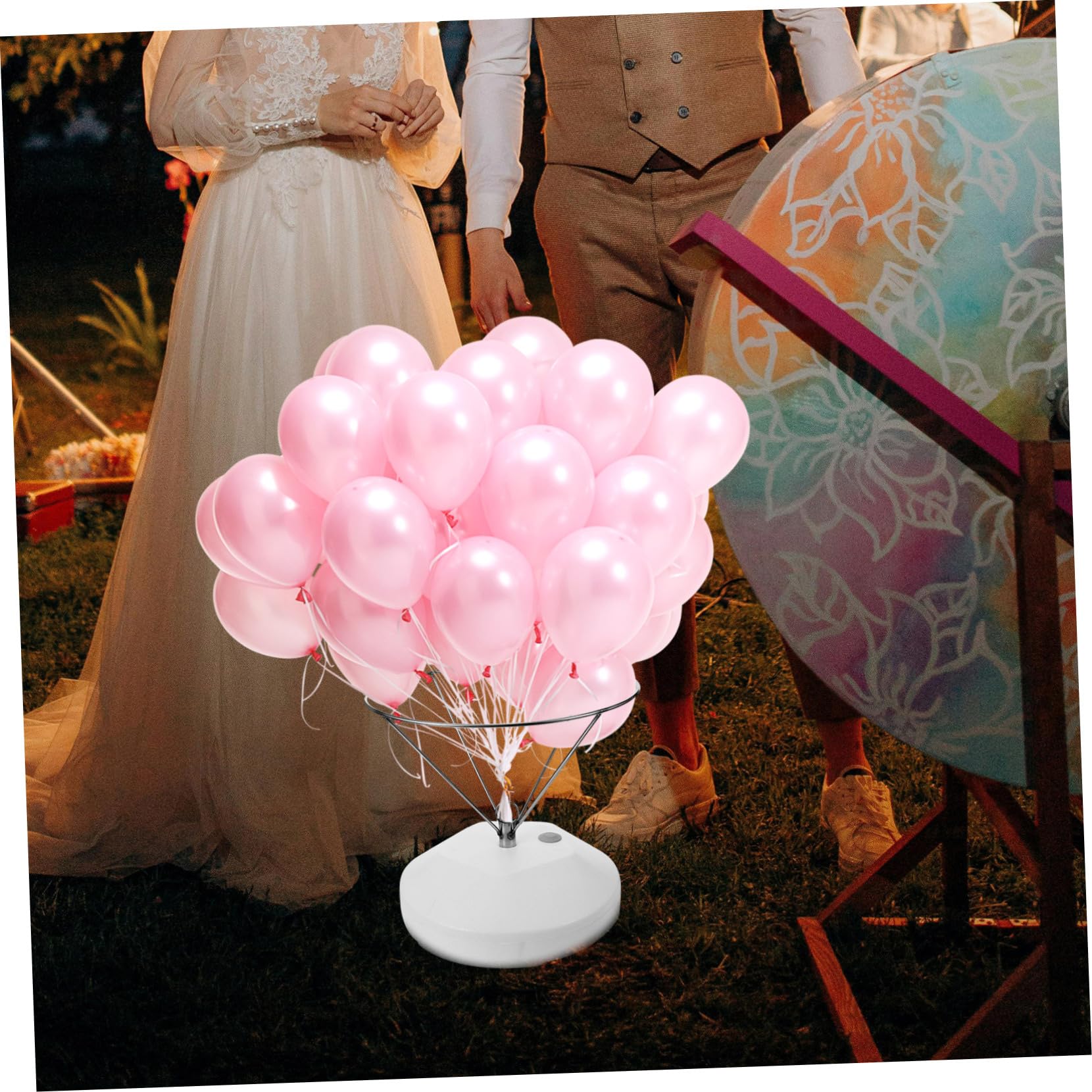 1 Satz Ballonständer mit Stabiler Basis Wiederverwendbarer Halter für Luftballons Windfestes Design für Hochzeiten und Partys für Kreative Dekorationen
