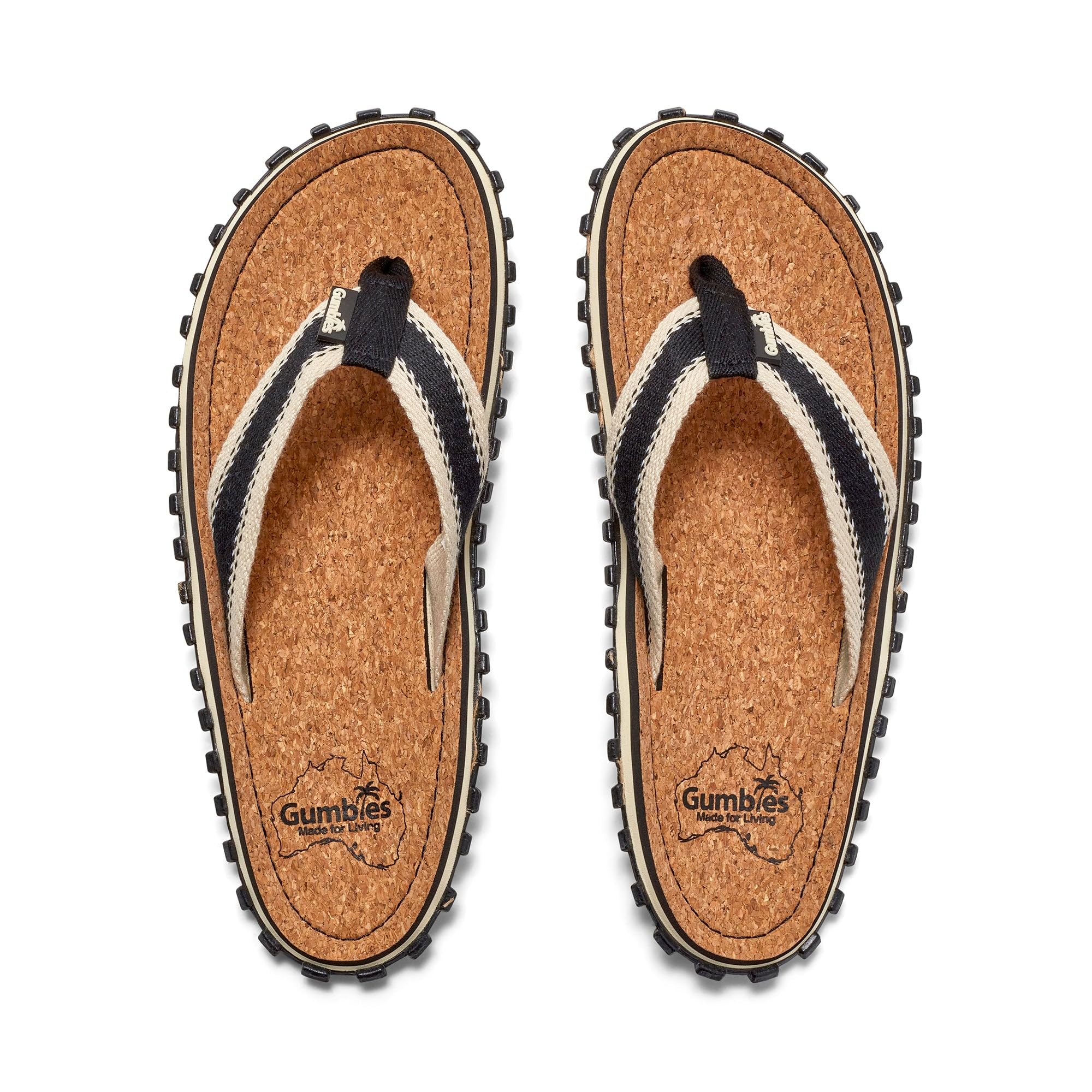 Gumbies Chanclas Corker unisex, con puntera de algodón supersuave, corcho sostenible y suela de goma reciclada, comodidad garantizada