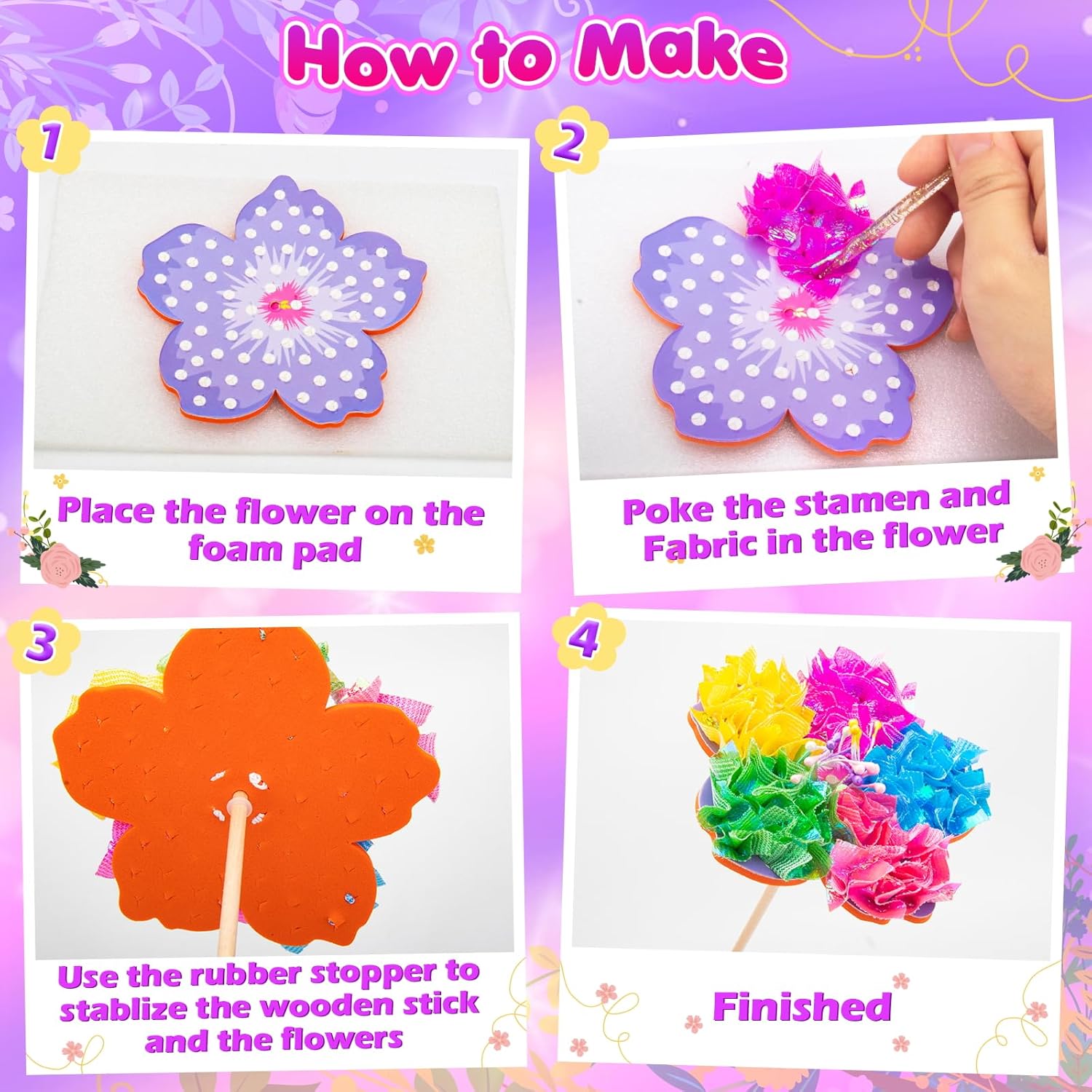 Unleash Creativity: DREACAREFT Flower Bouquet Kits Review for Kids!