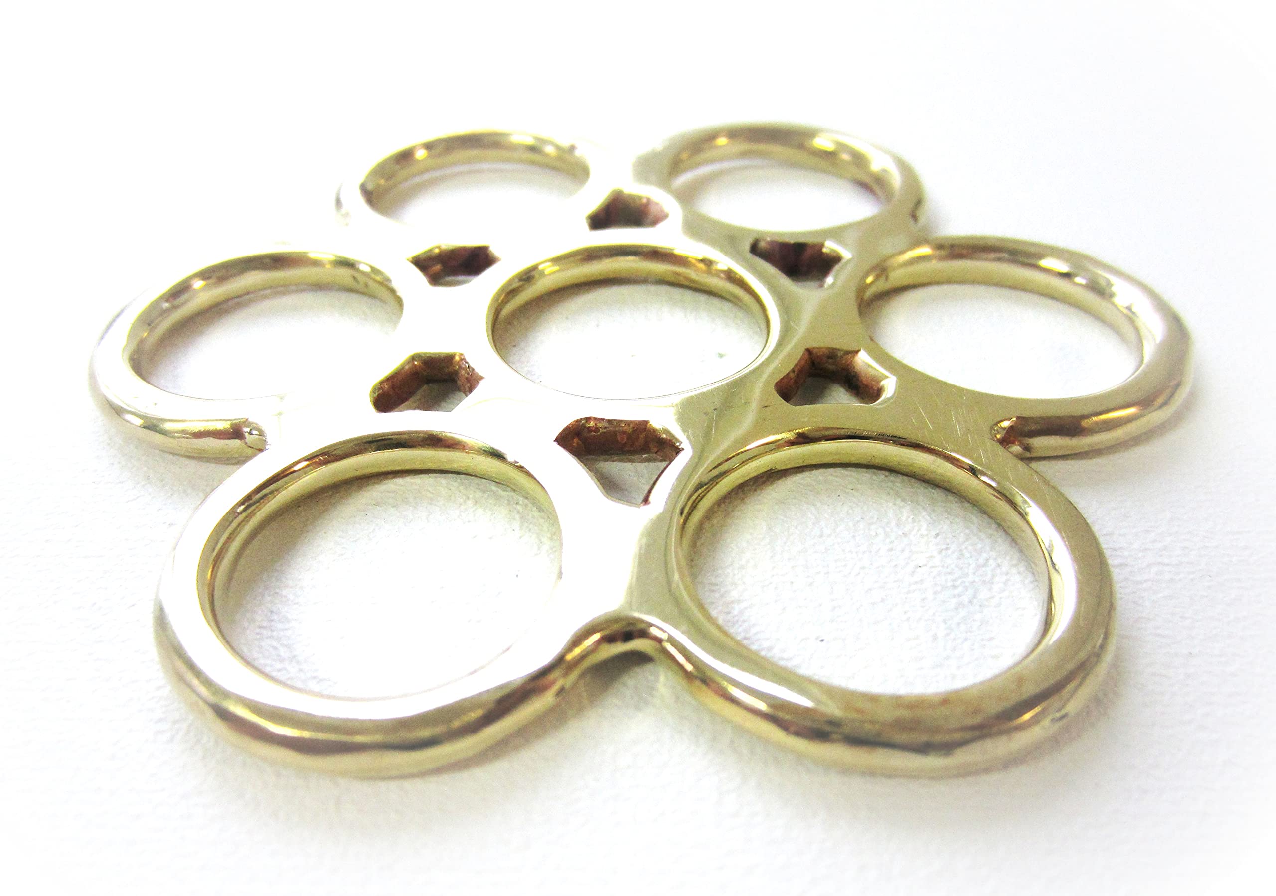Gebissloser Zaum Flower Gold - messingfarben