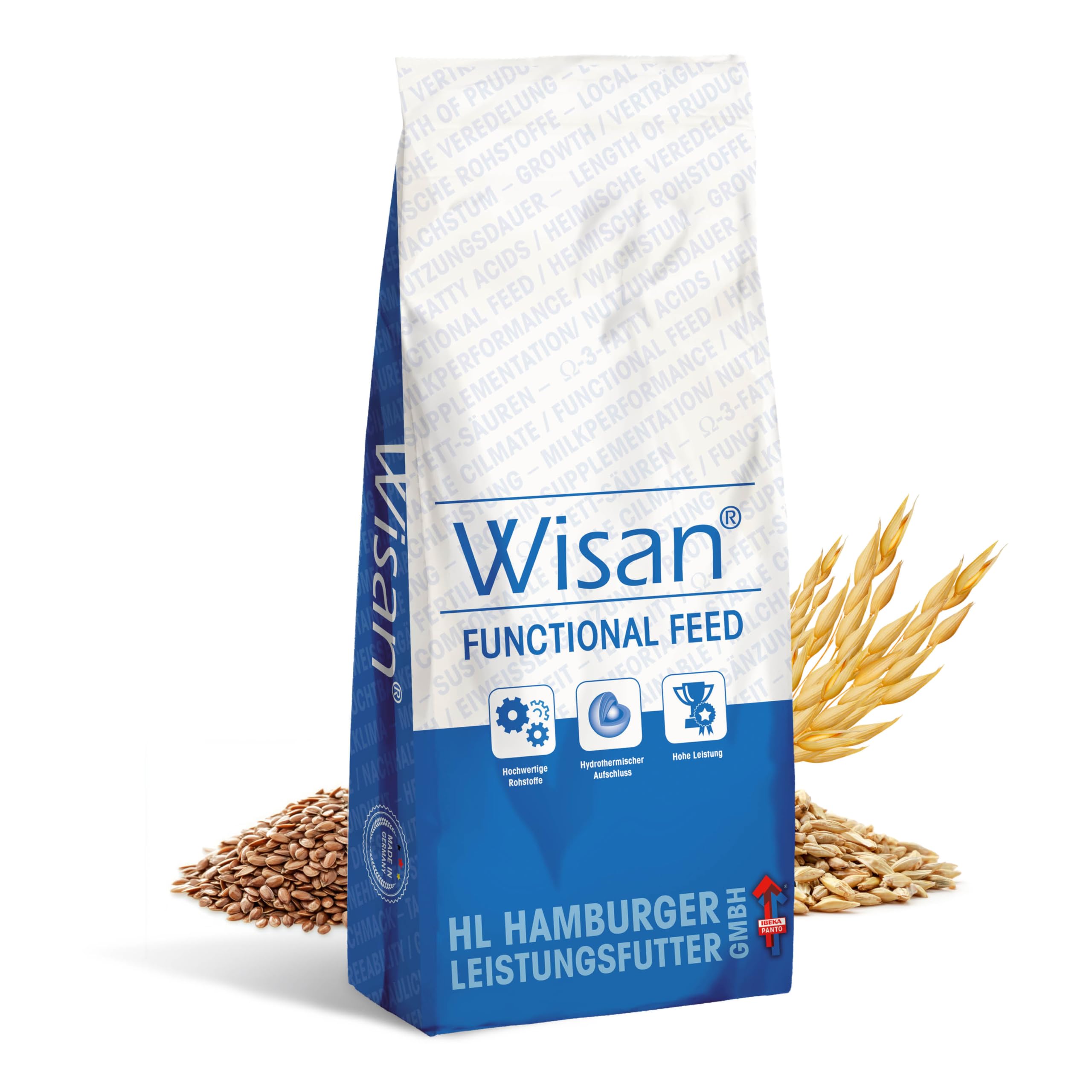 PANTO Pferdefutter Wisan-Lein 25 kg – Kraftfutter mit Omega-3 & Leinsaat | Verdauungsförderndes Kraftfutter mit Omega-3-Fettsäuren & Leinsaat – funktionales Futter für die Muskulatur