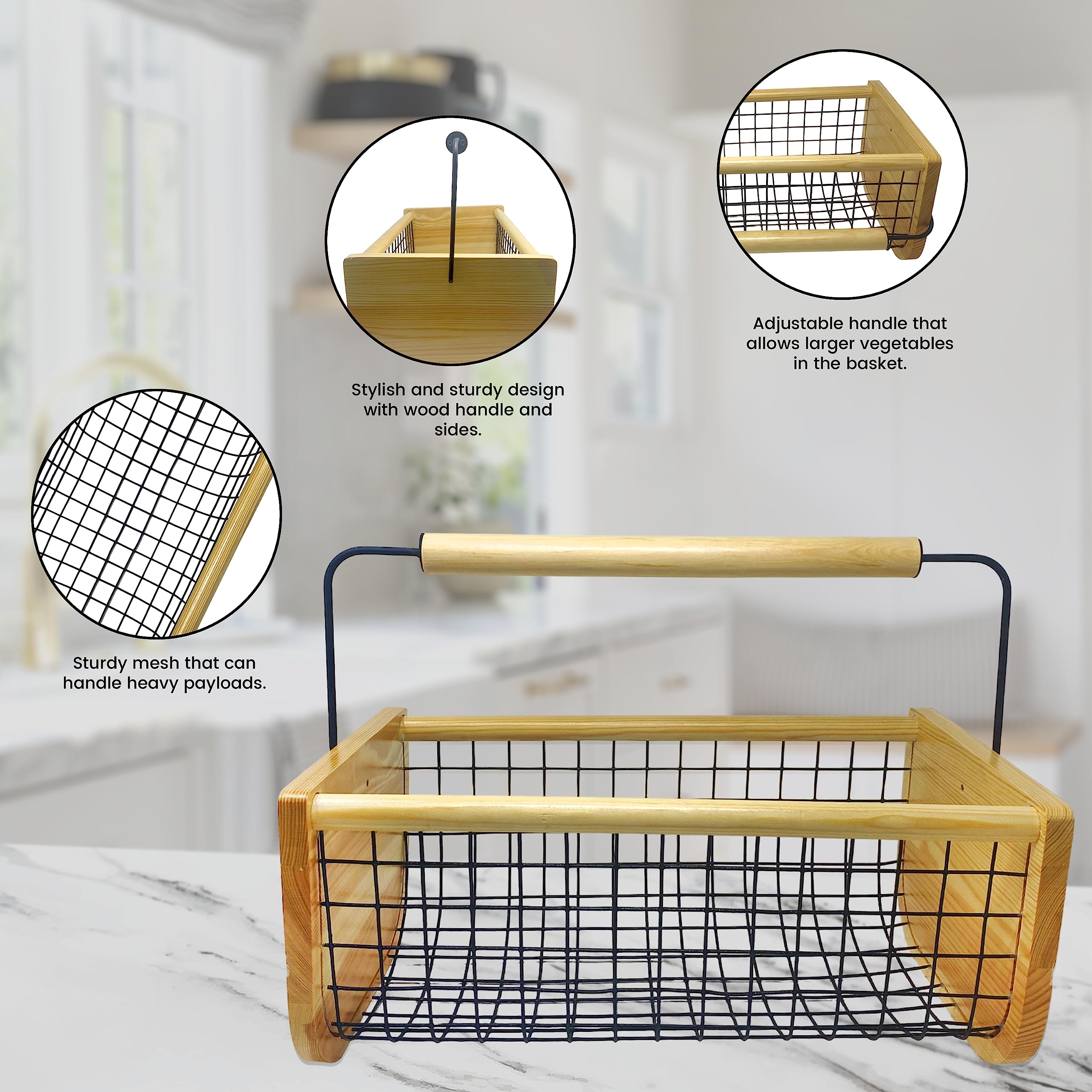 Stackable Garden Hod Basket Stackable Garden Harvest Basket - 14x7x9 ...