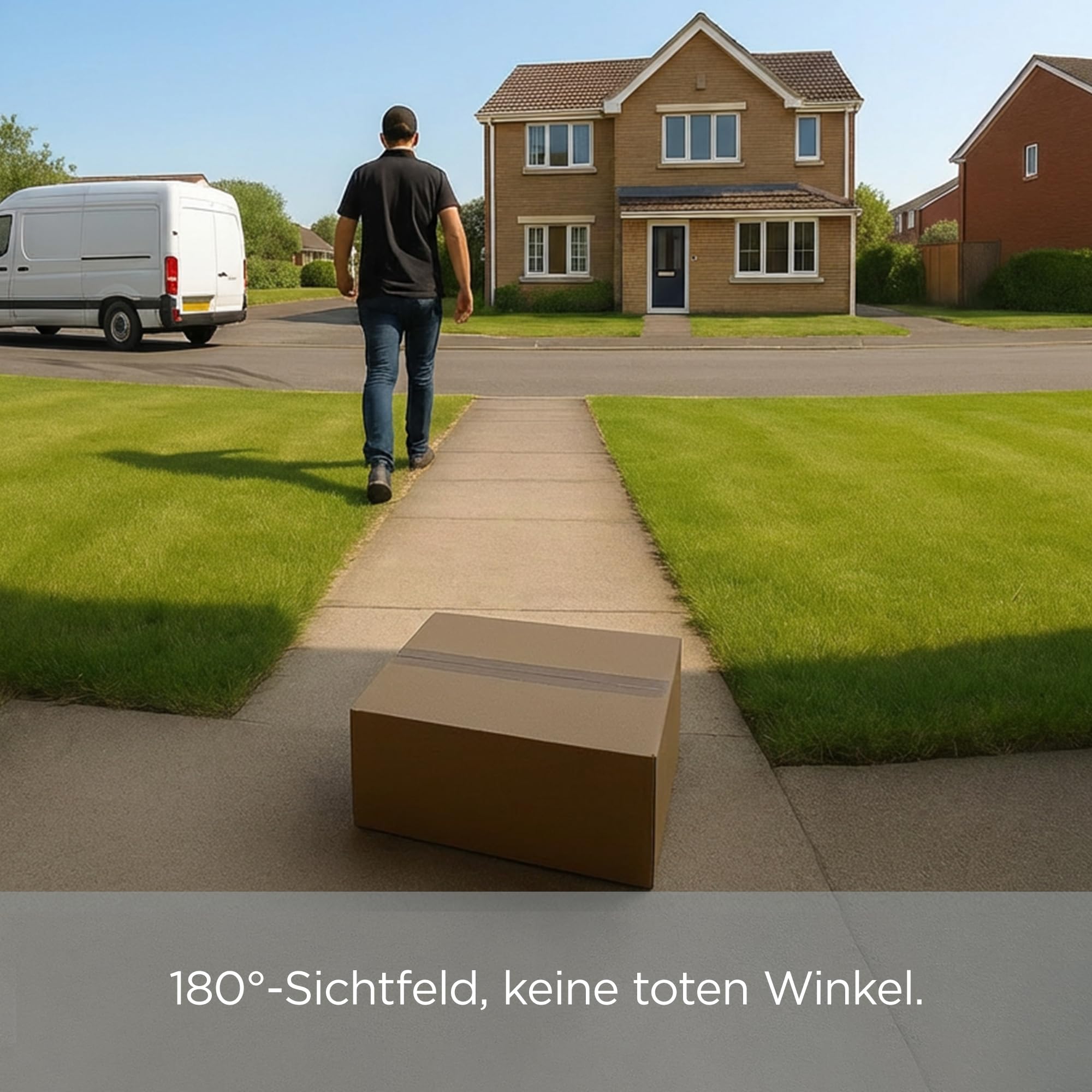 Toucan V3 Kabellose Video-Türklingel inkl. Gong – 1080p Sicherheitskamera mit 180° Sichtfeld, Bewegungserkennung, 2-Wege-Audio, langlebigem Akku und kostenlosem Cloud-Speicher, kein ABO erforderlich