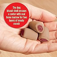 Vista 27 de Milk-Bone MaroSnacks - Golosinas para perros, carne de res, 15 onzas (paquete de 6) con médula ósea real y calcio