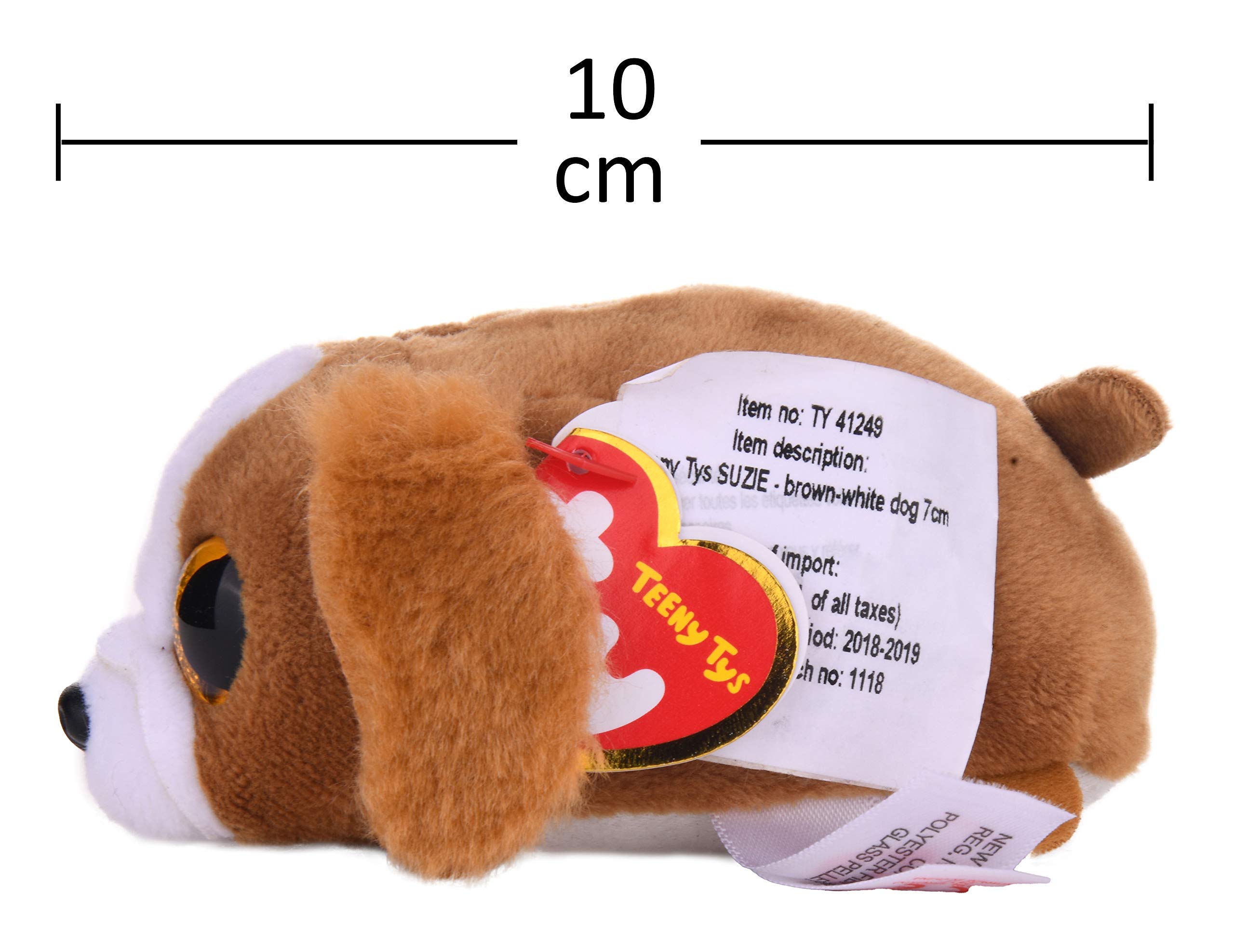 Suzie, Hund braun/weiß 10cm