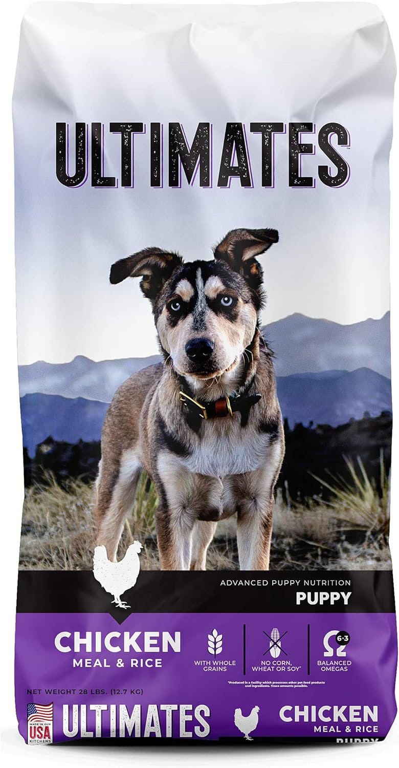 Ultimates Puppy Chicken Meal & Rice Dry Dog Food, 28 lb