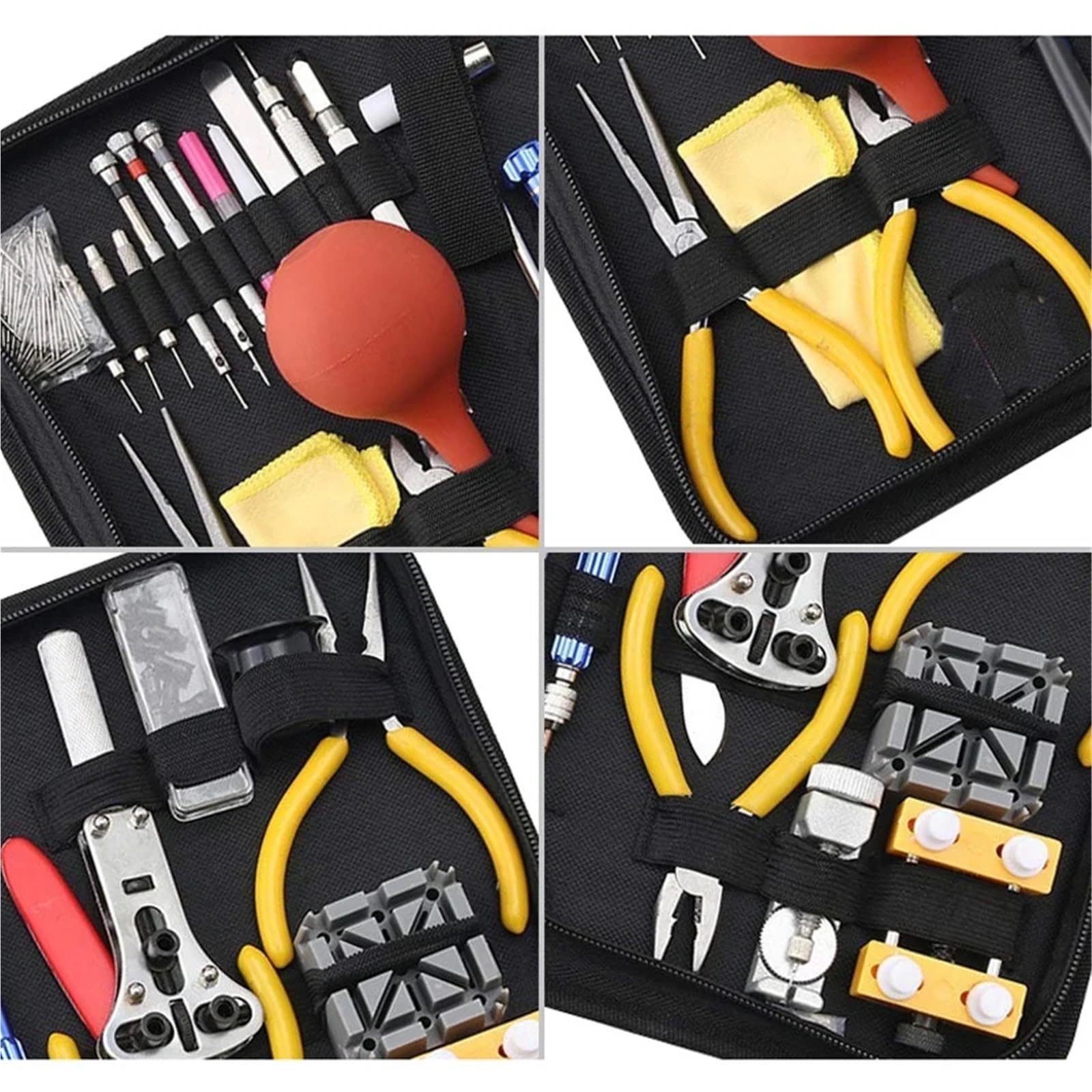Kits de reparación de Relojes Kits de Herramientas de reparación de Relojes Extractor de pasadores de eslabones de Relojes Abridor de Cajas