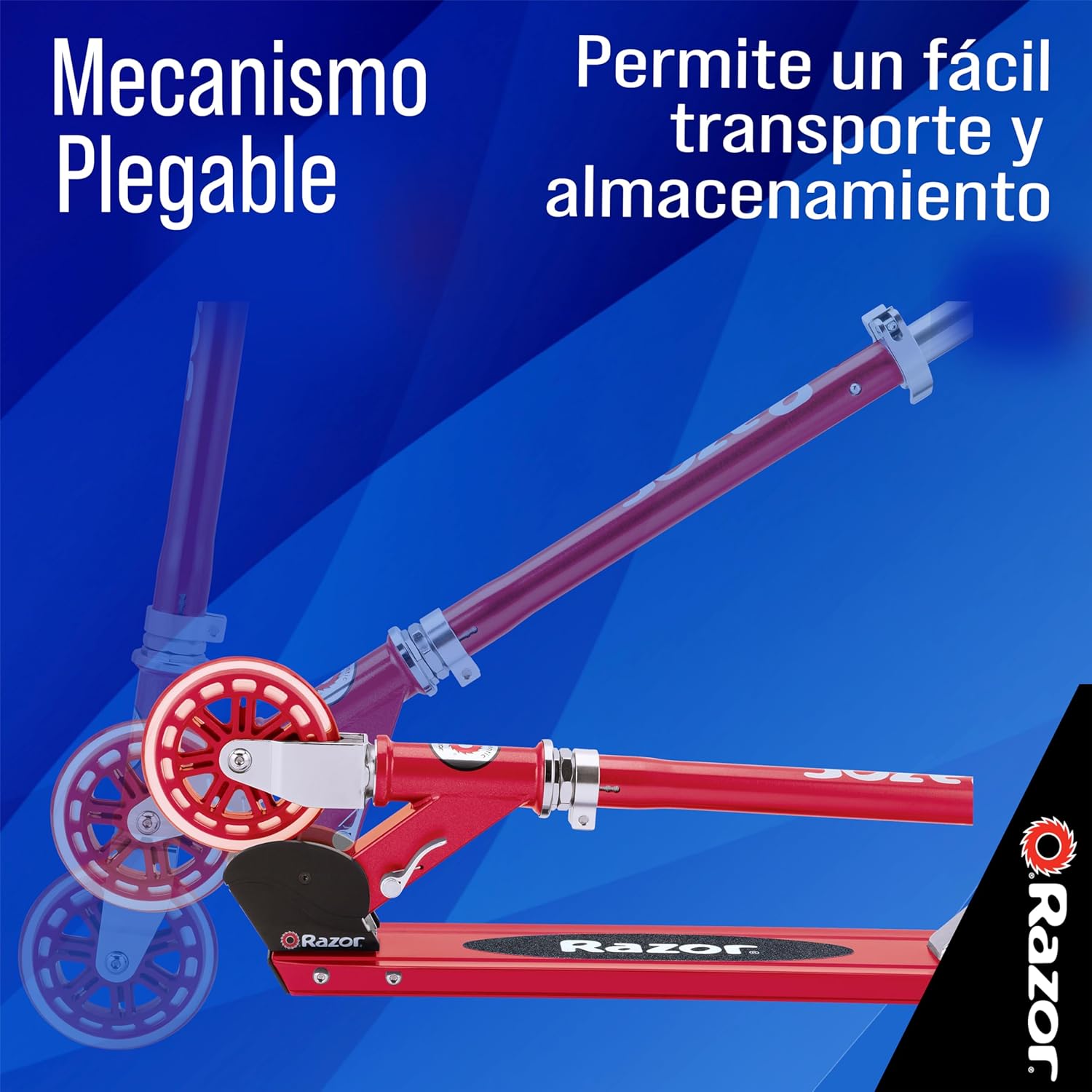 Razor Authentic A125 Anodized Kick Scooter, Red