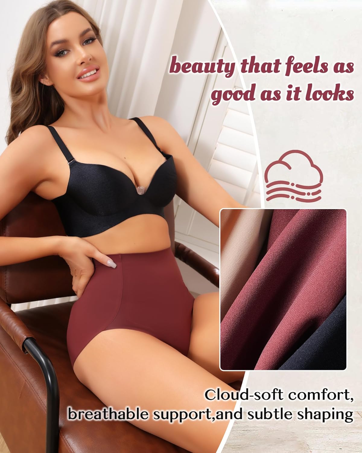 LEVAO Shapewear Women Tummy Control Underwear - Seamless High Waist Shaper Panties Full Coverage Moderate Shaping Briefs - Image 7