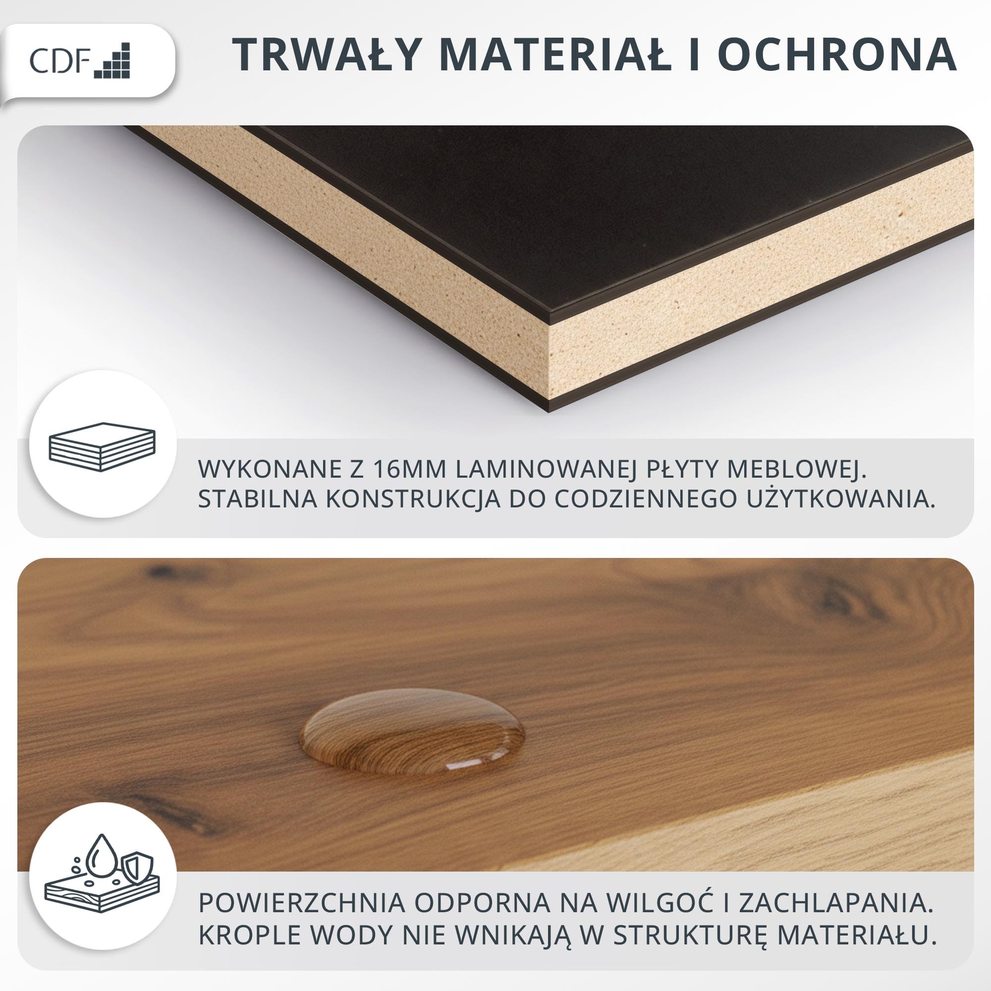 CDF Biurko z Regałem Szufladą 140cm 3 Półki Praca Zdalna Home Office Biurko Komputerowe Ergonomiczne Pokój Młodzieżowy Pokój Dziecięcy Sypialnia Gabinet PC Prowadnice Dąb Artisan Płyta Laminowana 16mm