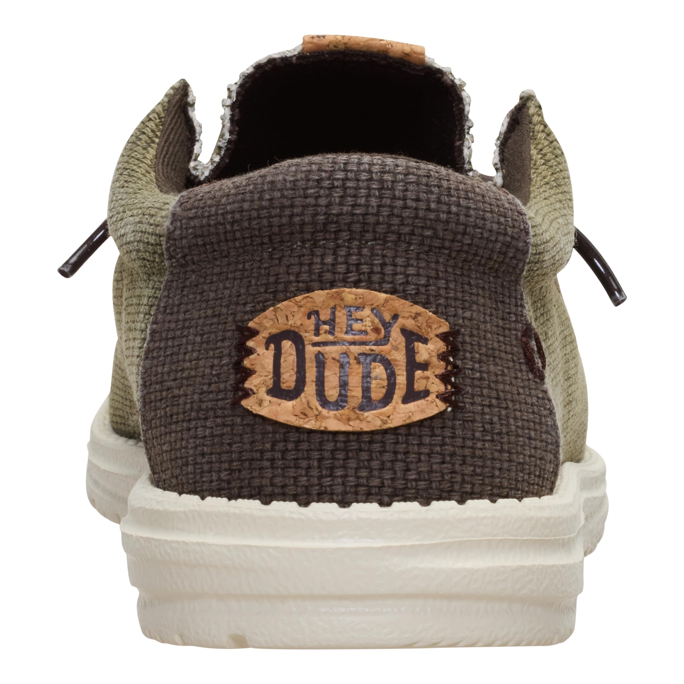 HEYDUDE Wally Braided Mocassins Homme, Vert/Marron - 40003-3CI