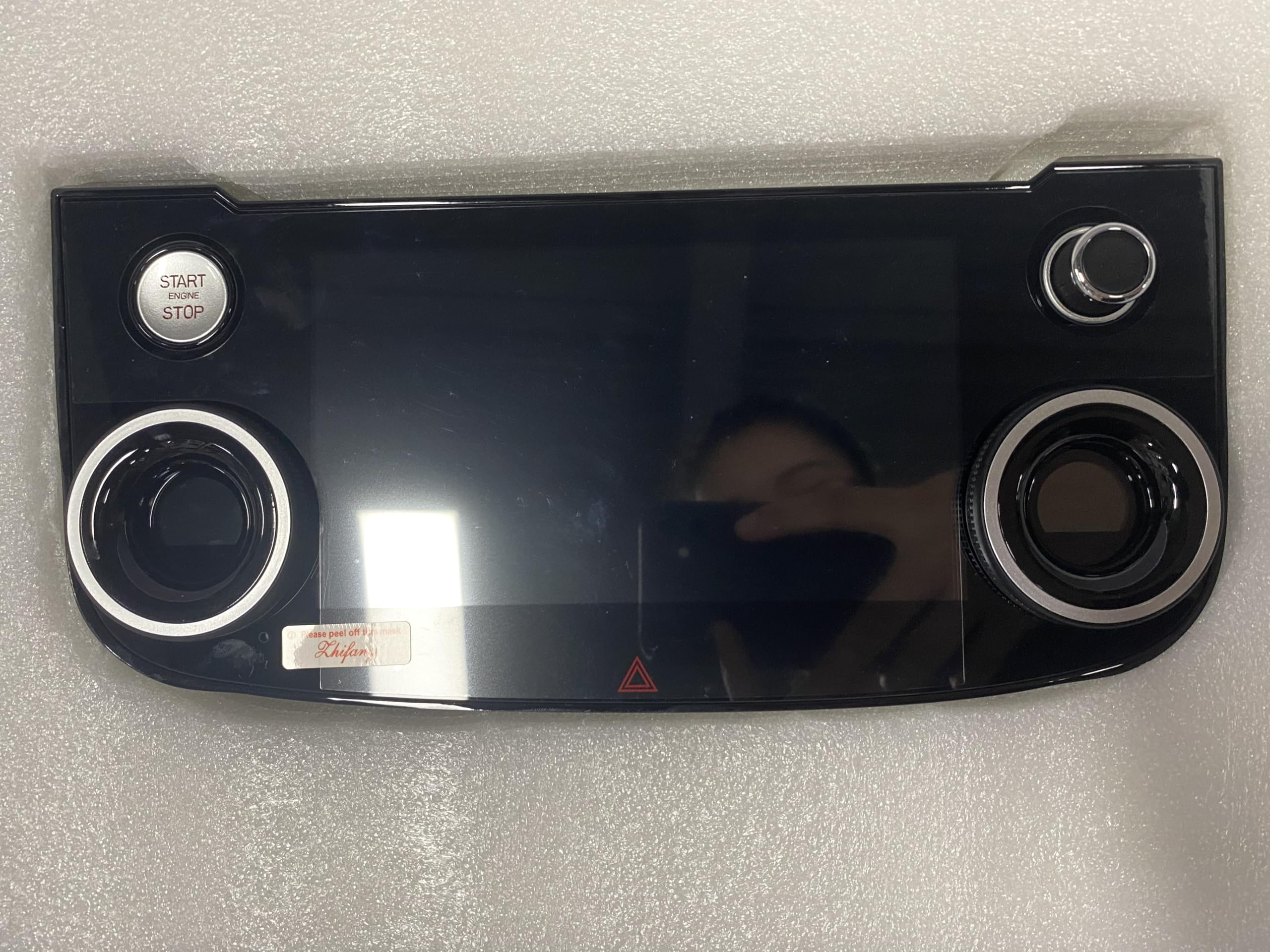 Scheda di Controllo Aria Condizionata Auto per Jaguar F-PACE/XE/XEF/XF/XFL 2015-2020 Android A/C Display LCD HD con Grandi Manopole, Doppio Pulsante Flash, Regolazione Clima