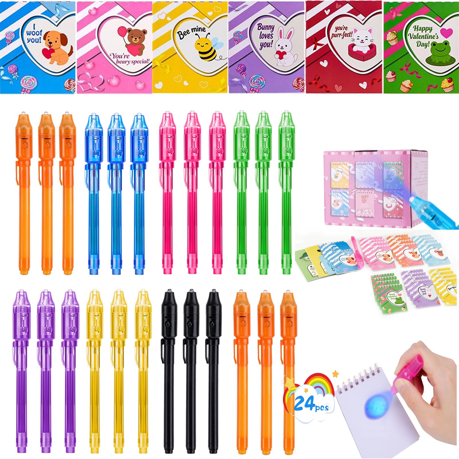 QANIY 24 Pcs Invisible Ink Marker Pens - spy gadgets | Mubboo
