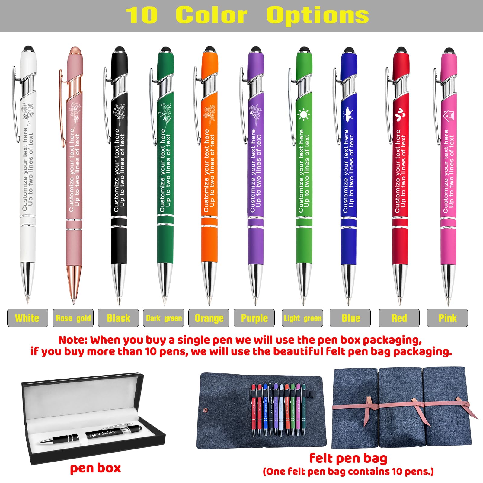 Customised Pen With Personalised Felt Tips Personalised Pens Near Me ...