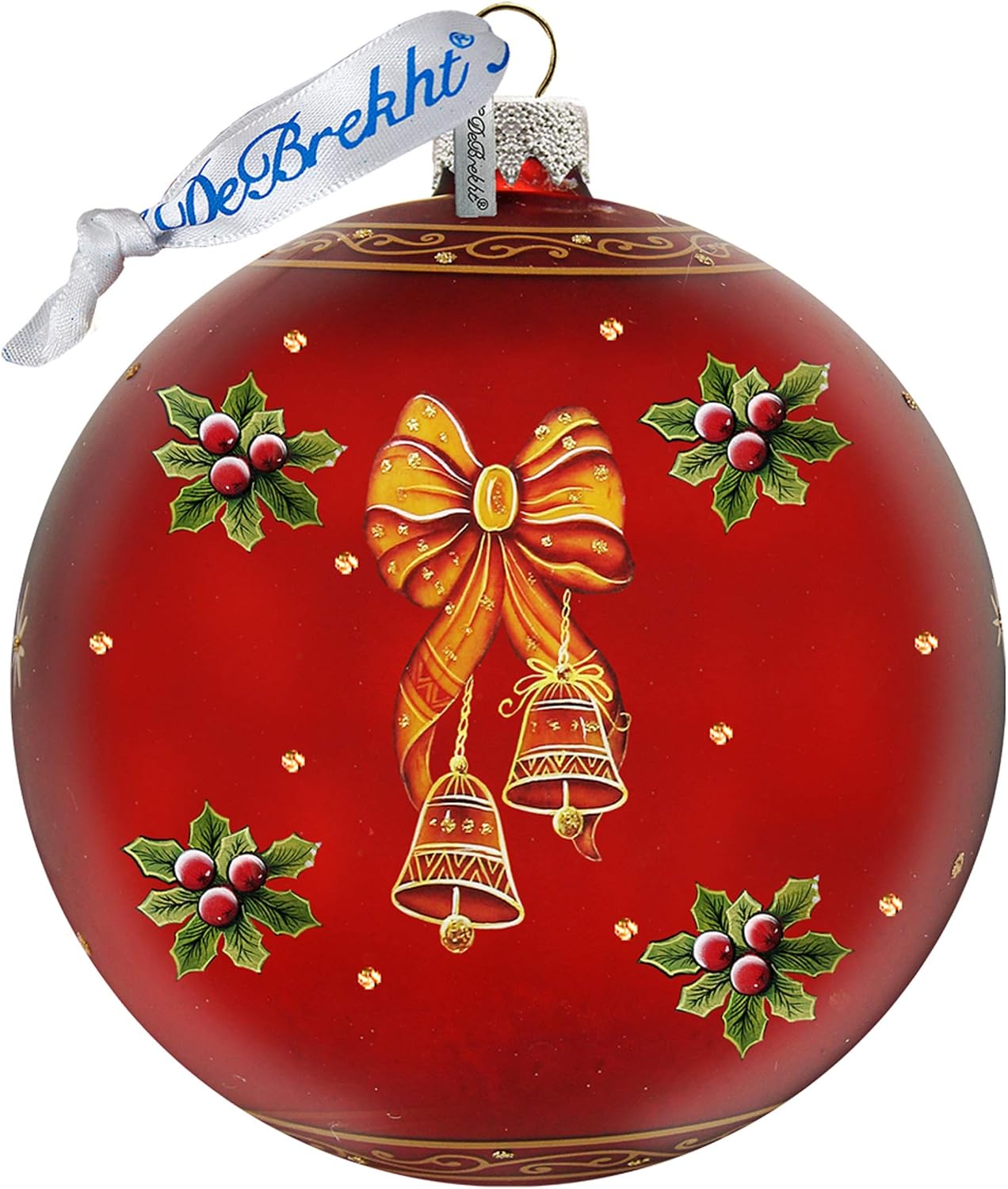 Limited Edition, Oversized Santa Gift Giver, Ball, Holiday Splendor Glass Ornament, Christmas Decor - 73874R by G.DeBrekht
