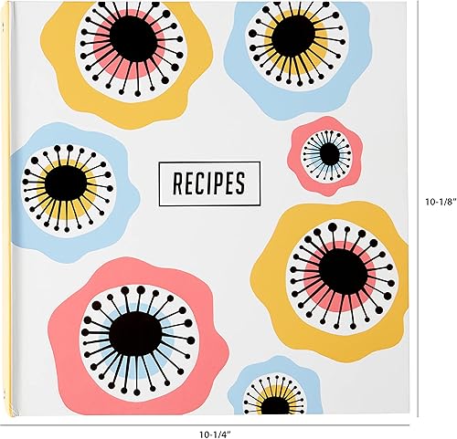 Miniatura 9 de C.R. Gibson Carpeta Bloom con fundas y tarjetas de índice de recetas, 8.5 pulgadas de ancho x 11 pulgadas de largo, multicolor