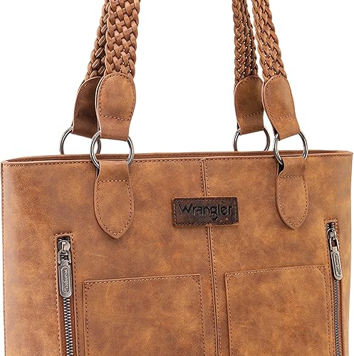 Miniatura 3 de Wrangler Bolso de mano desgastado para mujer, bolso occidental con múltiples bolsillos, bolso de mano y bolso de hombro