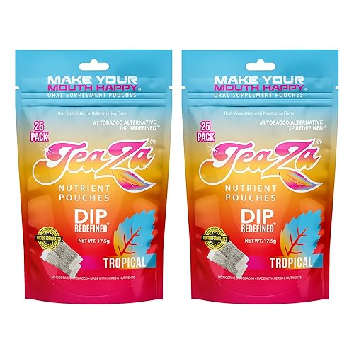 Teaza Bolsas energéticas a base de hierbas, para masticar tabaco, alternativa sin nicotina, sin humo, tabaco alternativo y inmersión saludable,