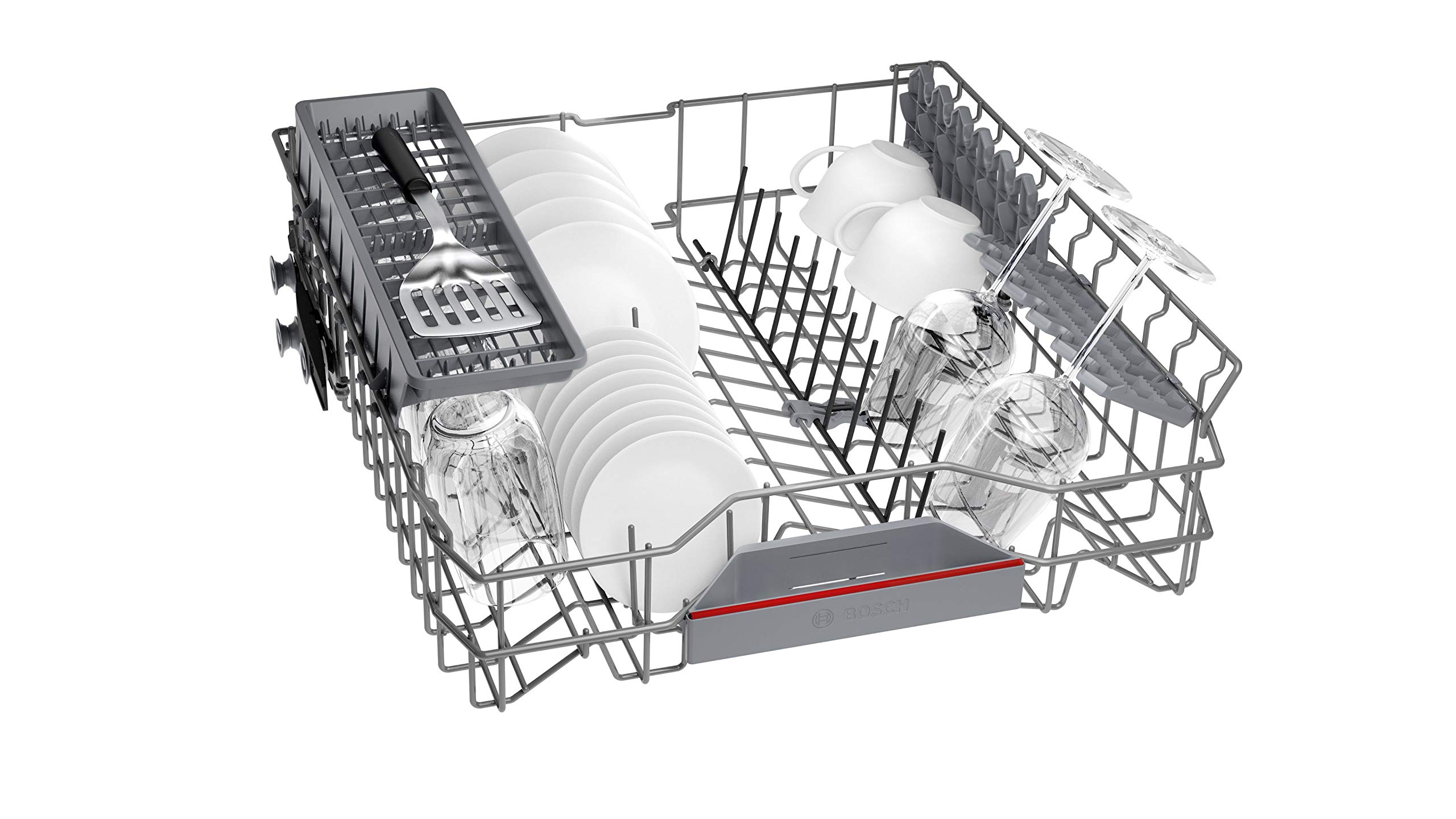 Bosch SMV4HAX48E Serie 4 - Lavavajillas inteligente totalmente integrado, 60 cm de ancho, cesta para cubiertos, fabricada en Alemania, programa silencioso, secado extra con solo pulsar un botón