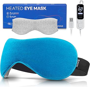 Amazon.com: Heated Eye Mask, Warm Eye Compress Mask for Dry Eyes, USB ...