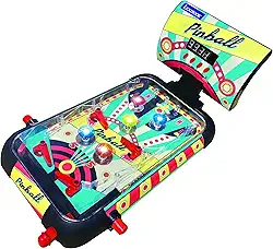Lexibook Pinball eletrônico de mesa, jogo de ação e reflexos para crianças e família, tela LCD, efeitos de luz e som, JG610