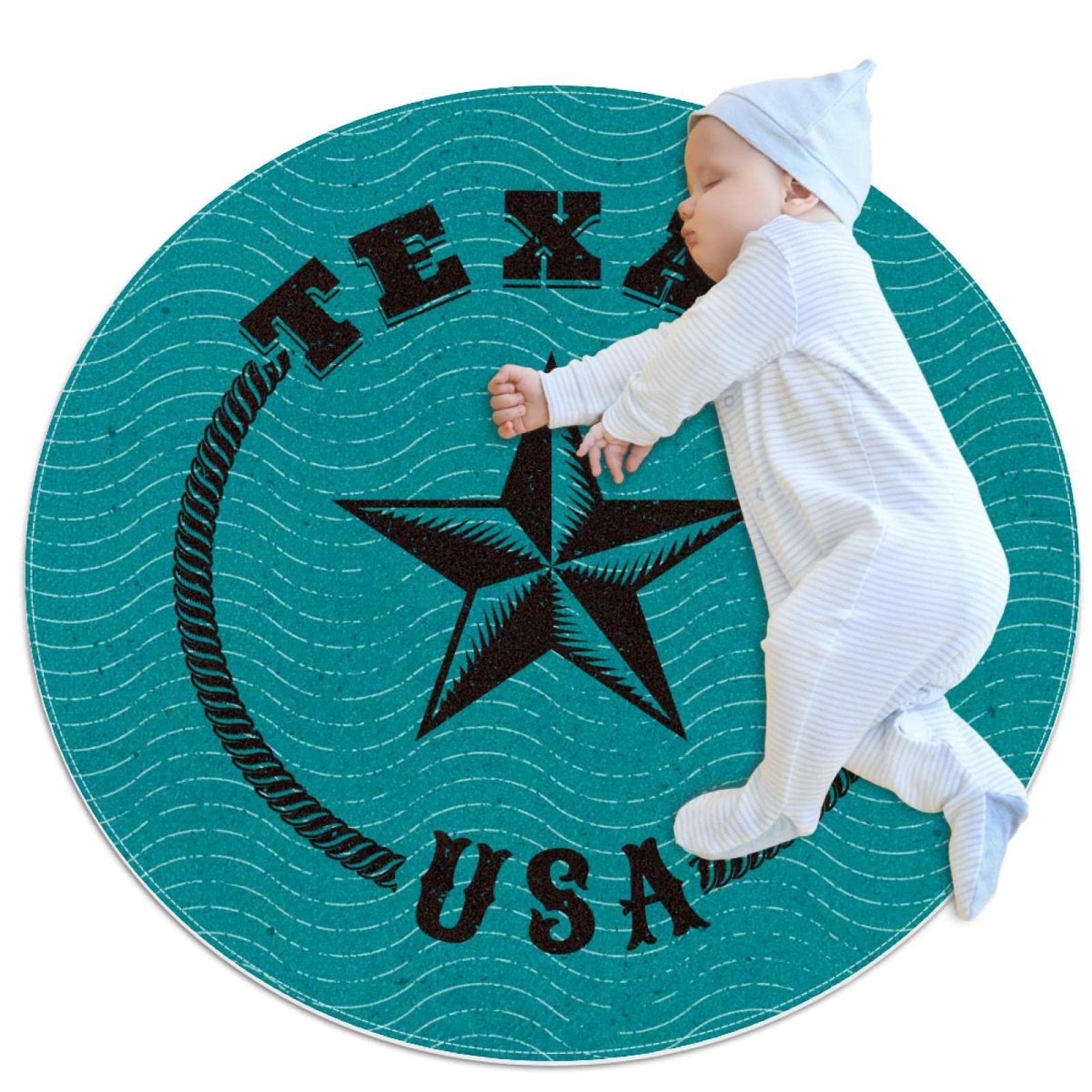 Tapis de bain antidérapant rond 1m contre les glissades