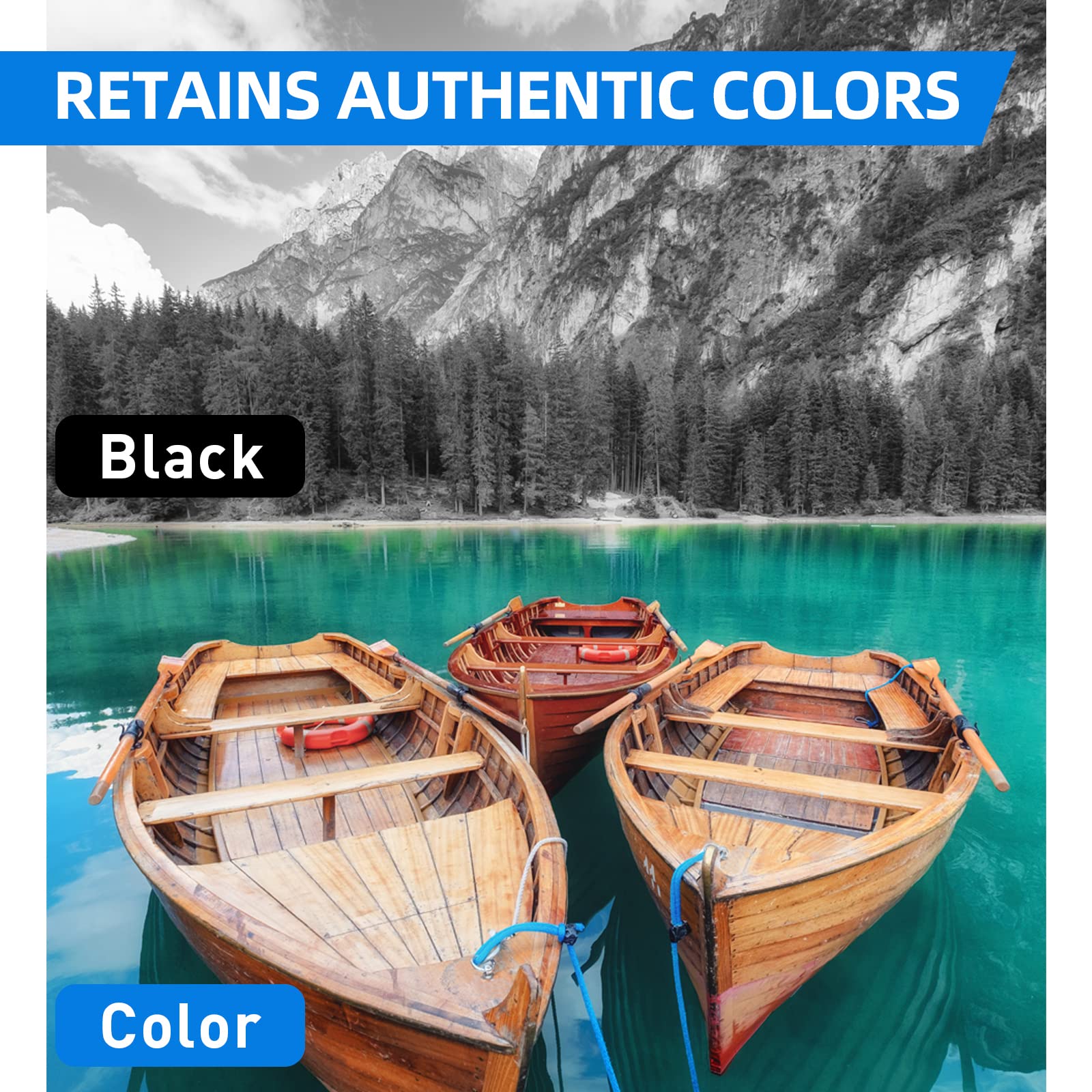 CRTBOTW Regenerowany 305XL 305XL do HP 305 XL wkład atramentowy Combo Pack do HP 305 wkłady atramentowe do DeskJet 2710 2720 DeskJet Plus 4100 4130 Envy 6010 6030 Envy Pro 6420 6430 (czarny i kolorowy)