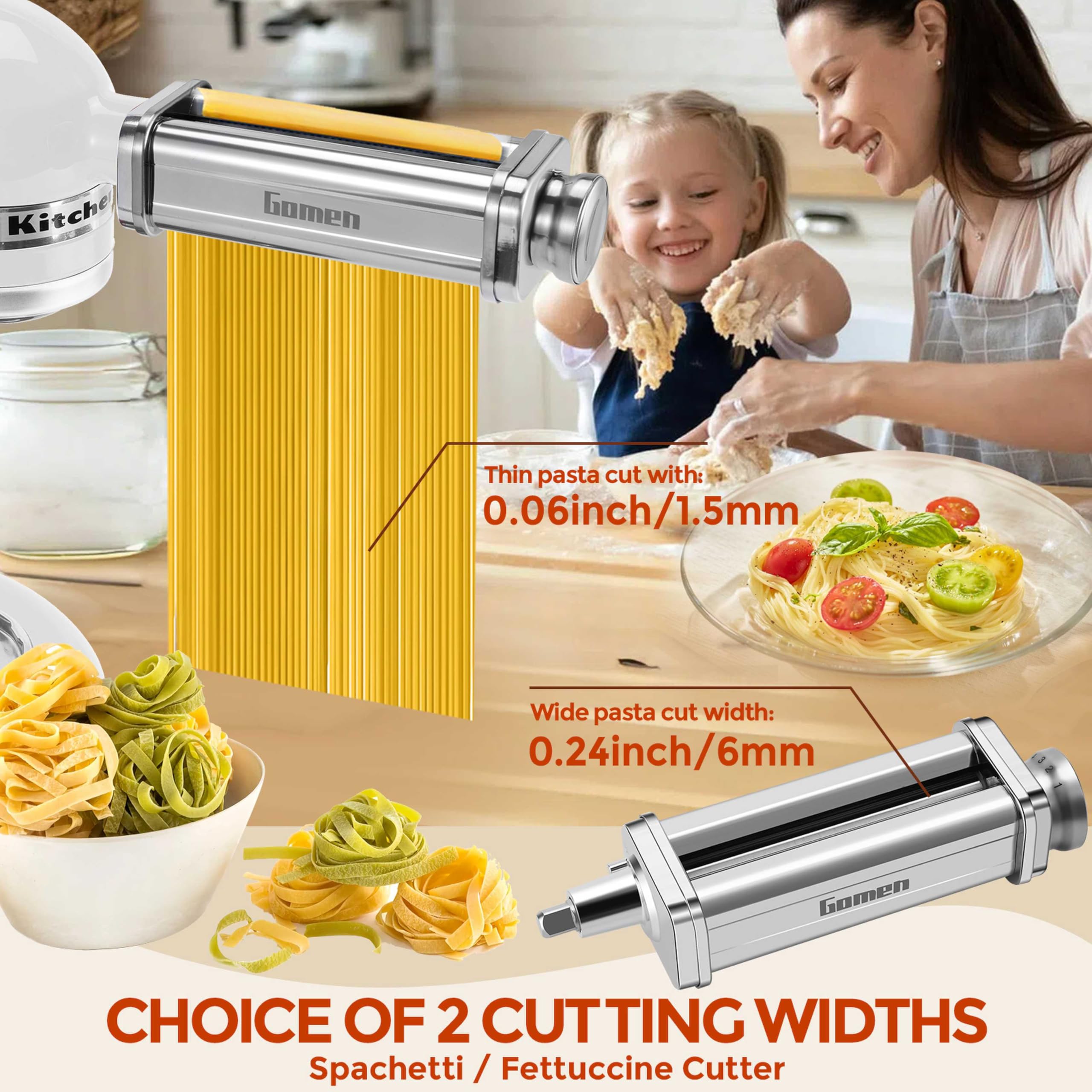 Amazon.co.jp: Gomen Kitchenaid スタンドミキサー用パスタ
