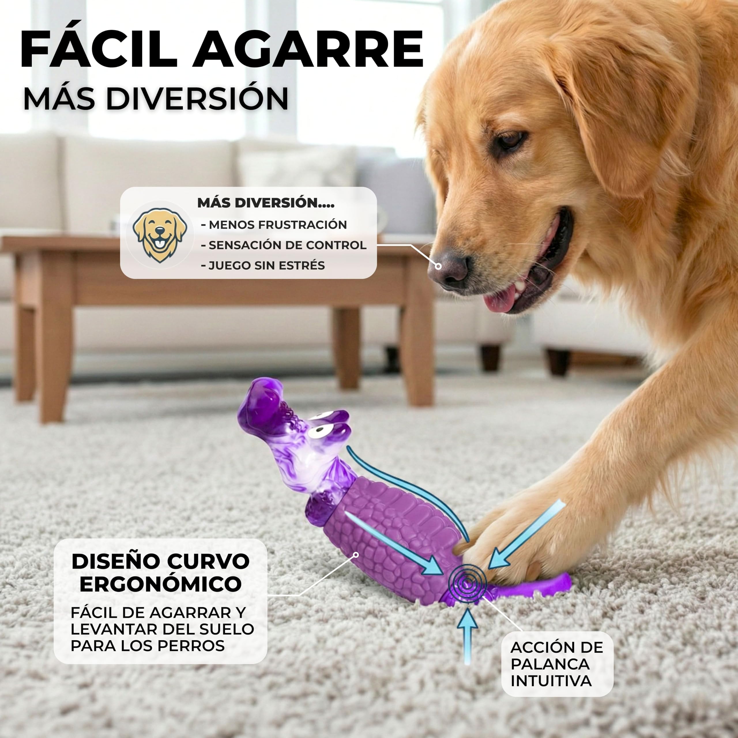 Zenir Juguete Perro Indestructible Cocodrilo con Aroma a Bacon | Juguetes para Perros Masticadores Agresivos Antiestres y Ansiedad | Mordedor Perro Resistente. Juguetes Perros Grandes y Medianos — view 6