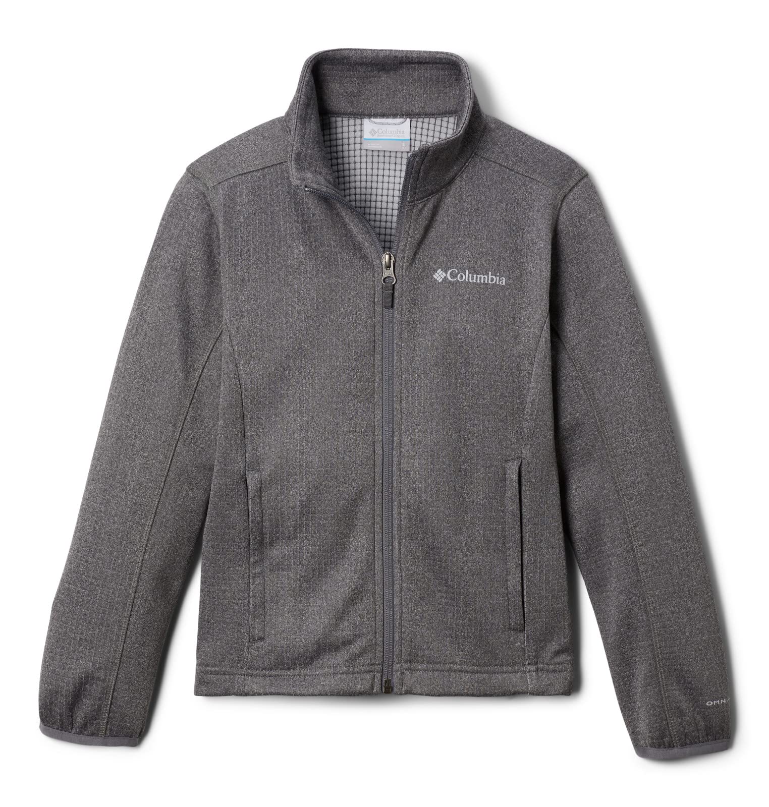Columbia Youth Boys Park View Fleece Full Zip, City Grey Heather, XXS