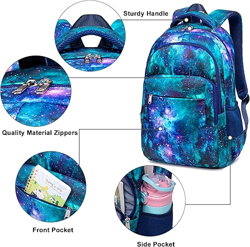 Miniatura 4 de LEDAOU Mochila para niños y niñas, bolsas escolares para adolescentes, conjunto de mochila escolar con lonchera y estuche para lápices