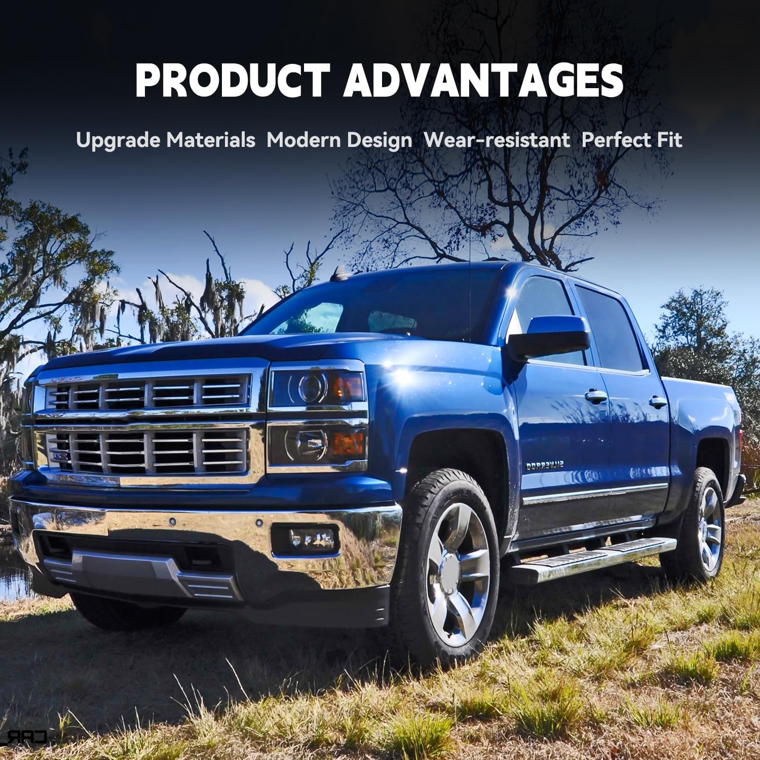 Front Honeycomb Bumper Grille Grill Compatible with 2014-2015 Chevrolet Silverado 1500 Replacement for 23465683 GM1200710