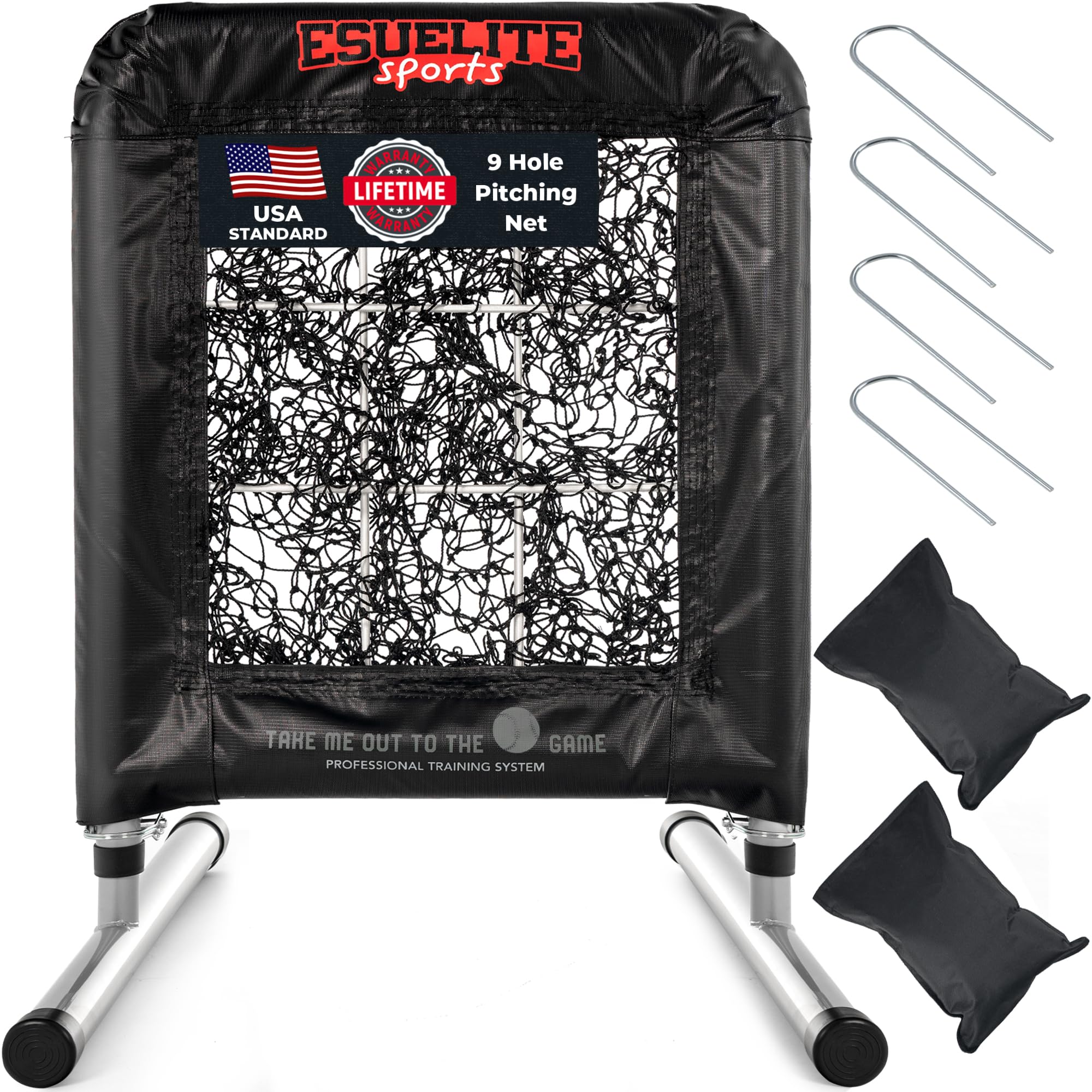 ESUELITE Heavy-Duty 9 Hole Pro Style Net