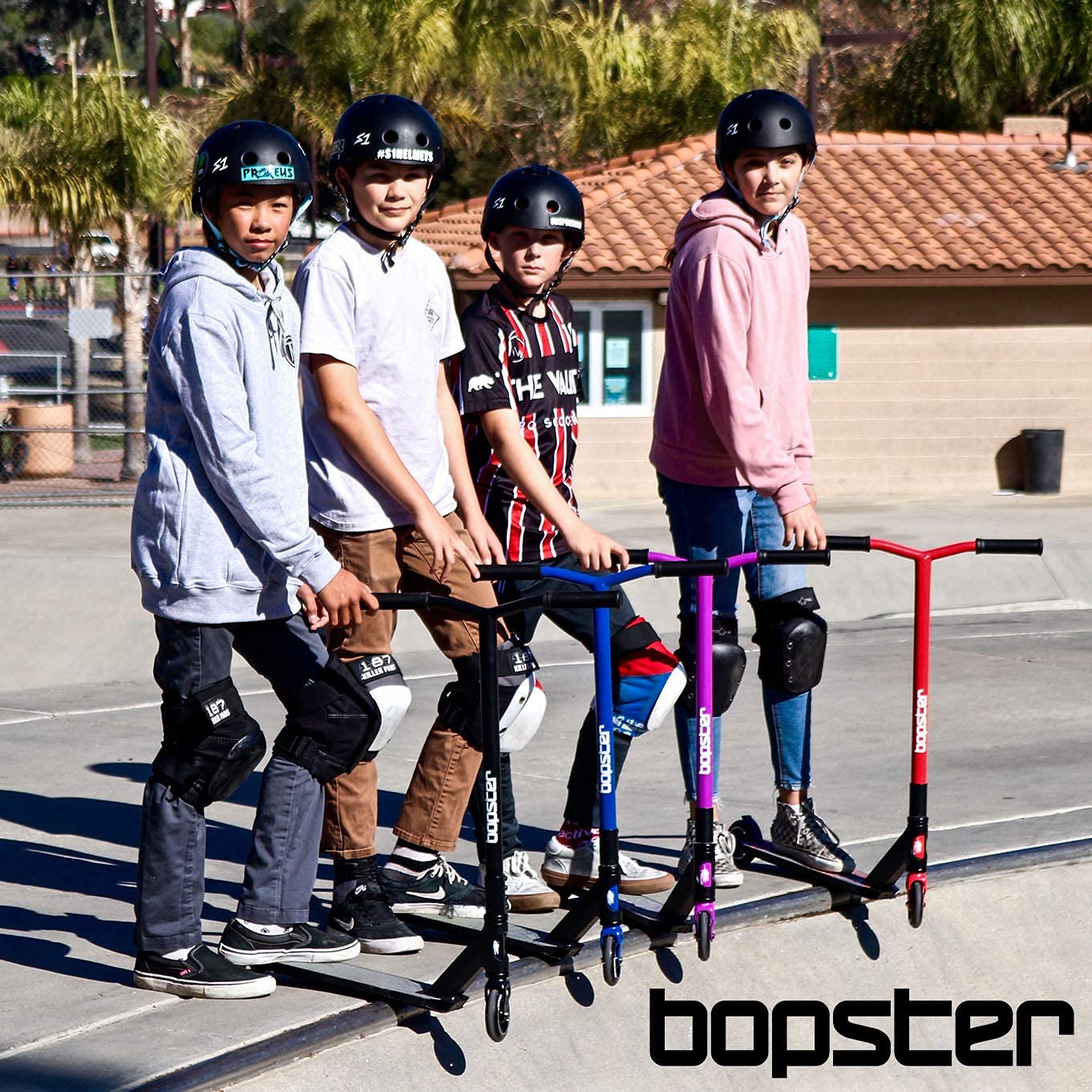 BOPSTER - Monopattino Freestyle per bambini e adolescenti - a partire da 8 anni - Trotinette a 2 ruote - Rotazione a 360°