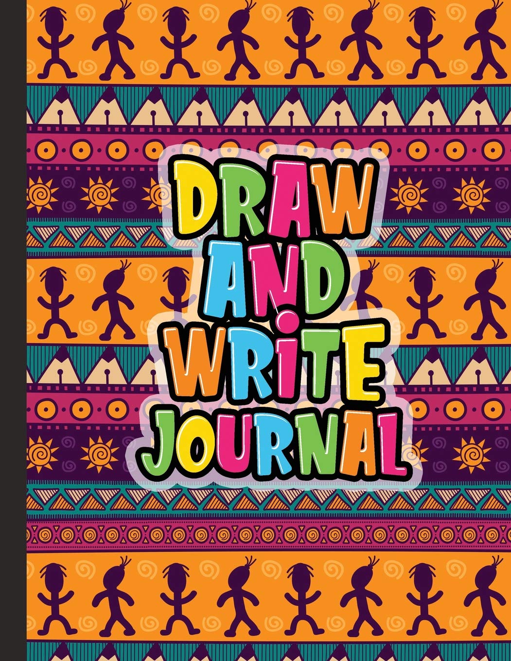Draw And Write Journal: Kids Drawing & Writing Paper - Half Page Lined Paper with Drawing Space - Tribal Symbols Cute (Grades K-3 Primary Composition Notebook)