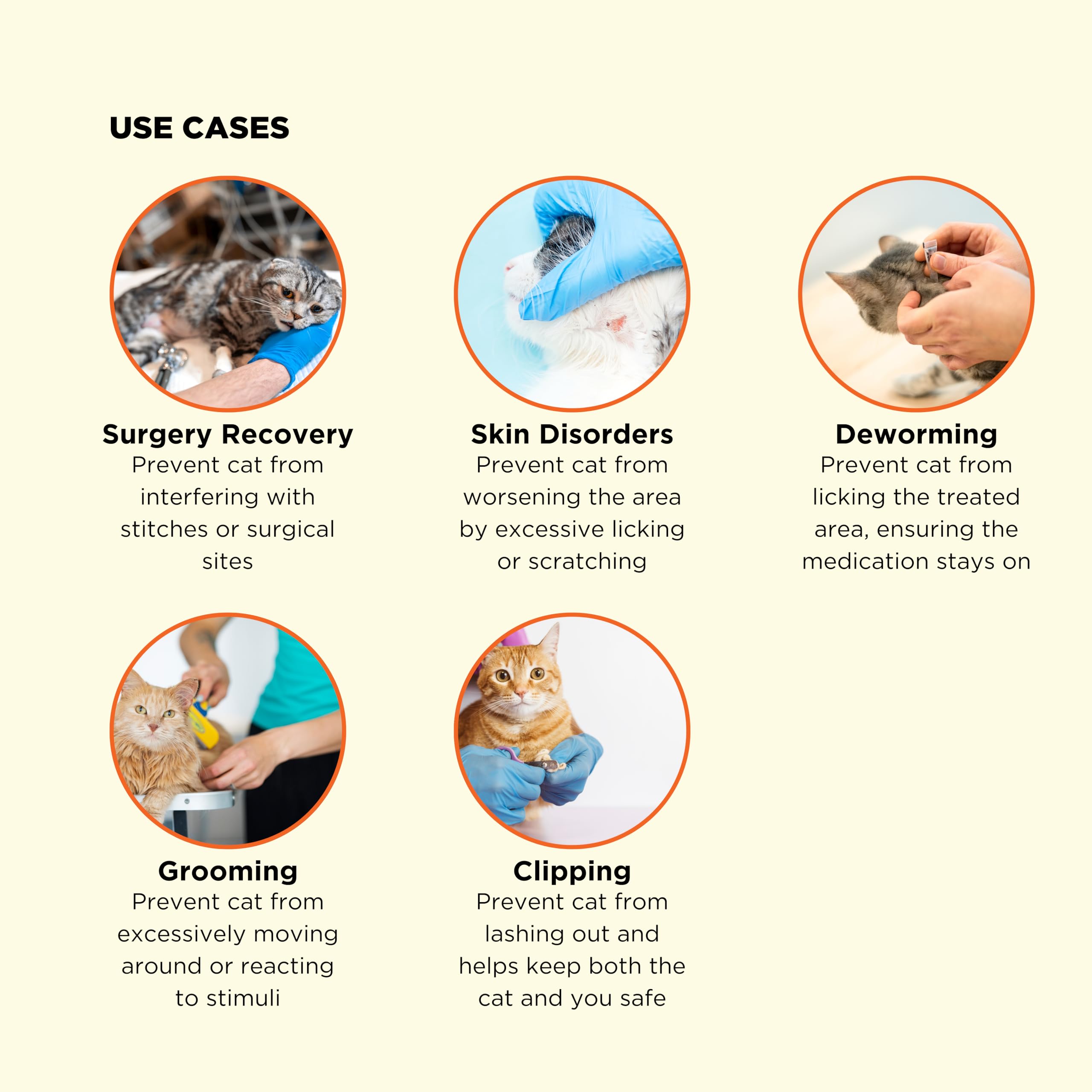Super Puff - Cono de cuidado de gatos, collar de recuperación ajustable e impermeable, conos ligeros después de la cirugía para gatos de todos los tamaños de raza (azul, mediano) se adapta