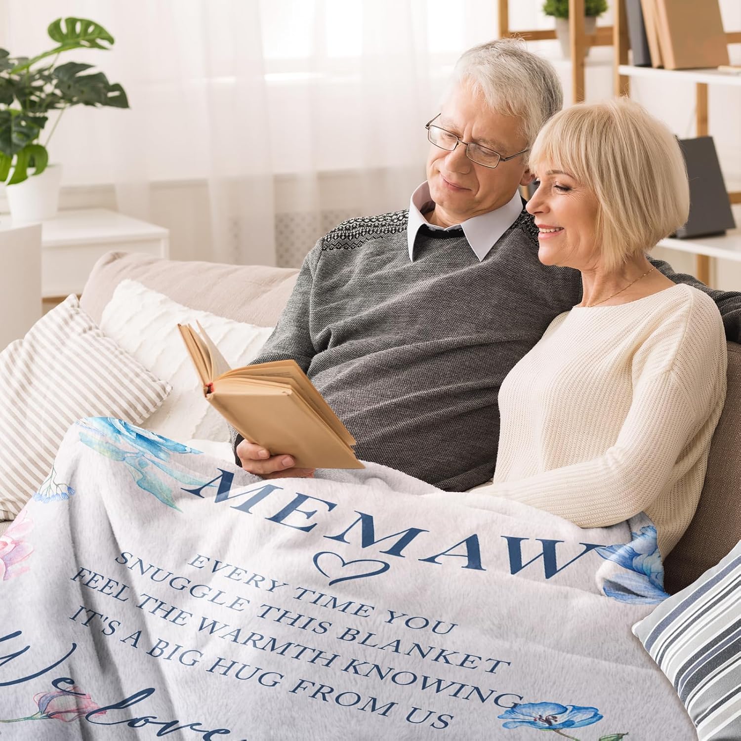 Memaw Gifts, Gifts for Memaw, Memaw Blanket 60" x 50", Memaw Gifts for Mother's Day, Birthday Gifts for Memaw, Memaw Gifts for Grandma, Memaw Gifts from Grandkids, Memaw Gifts for Christmas - Image 3