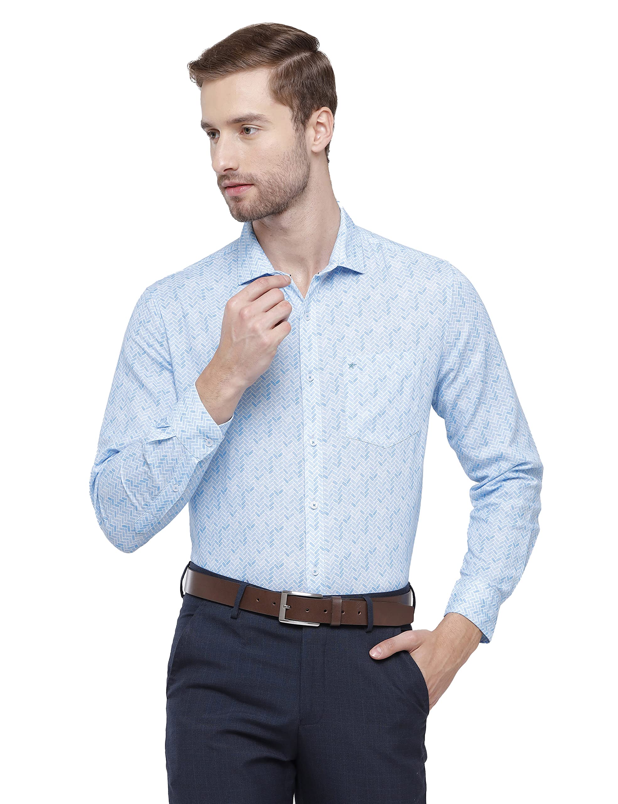 CROYDONMen's Chevron Print Shirt