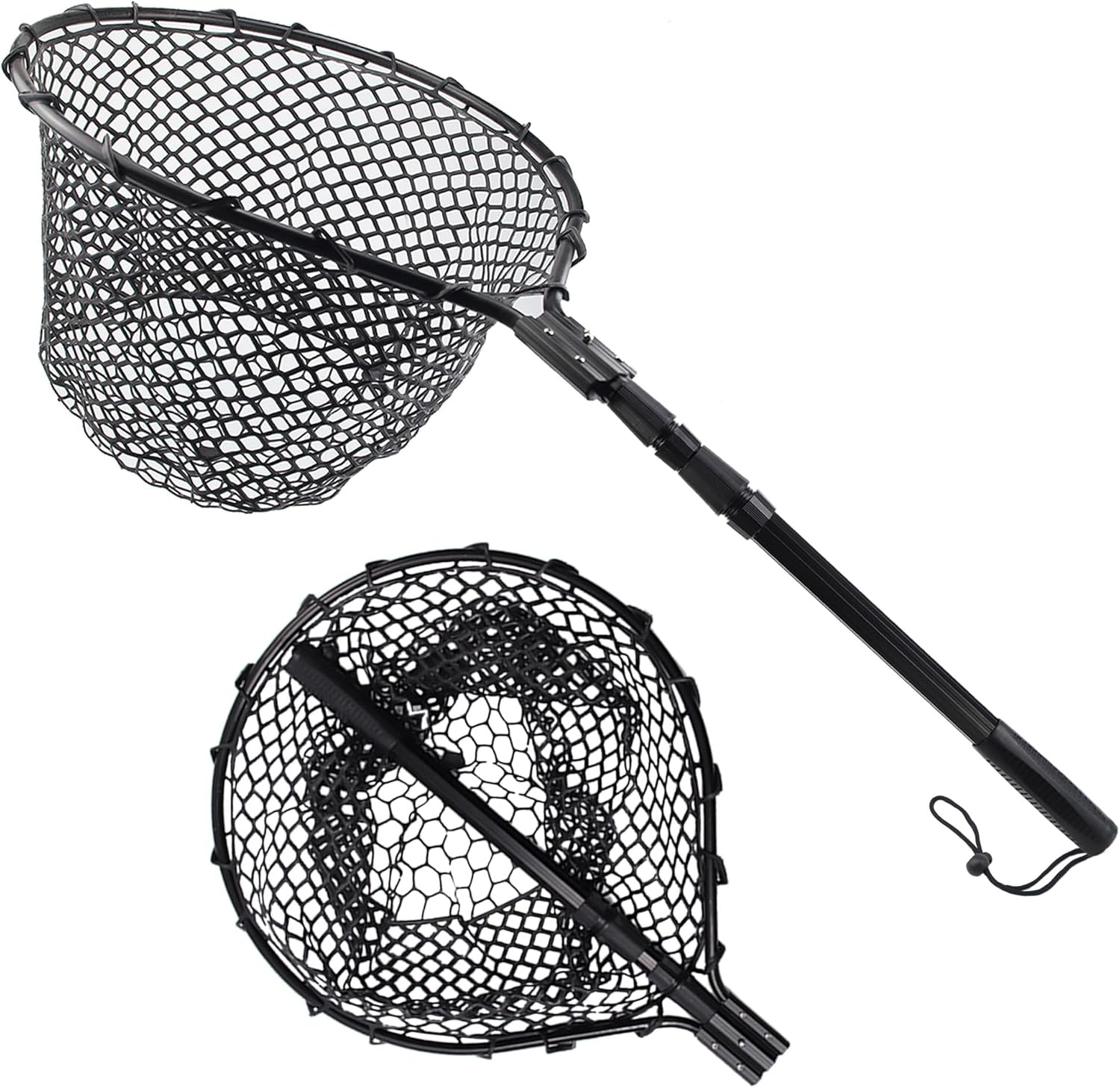 Eujqo Fish Nets for Fishing Rubber Fishing Landing Net for